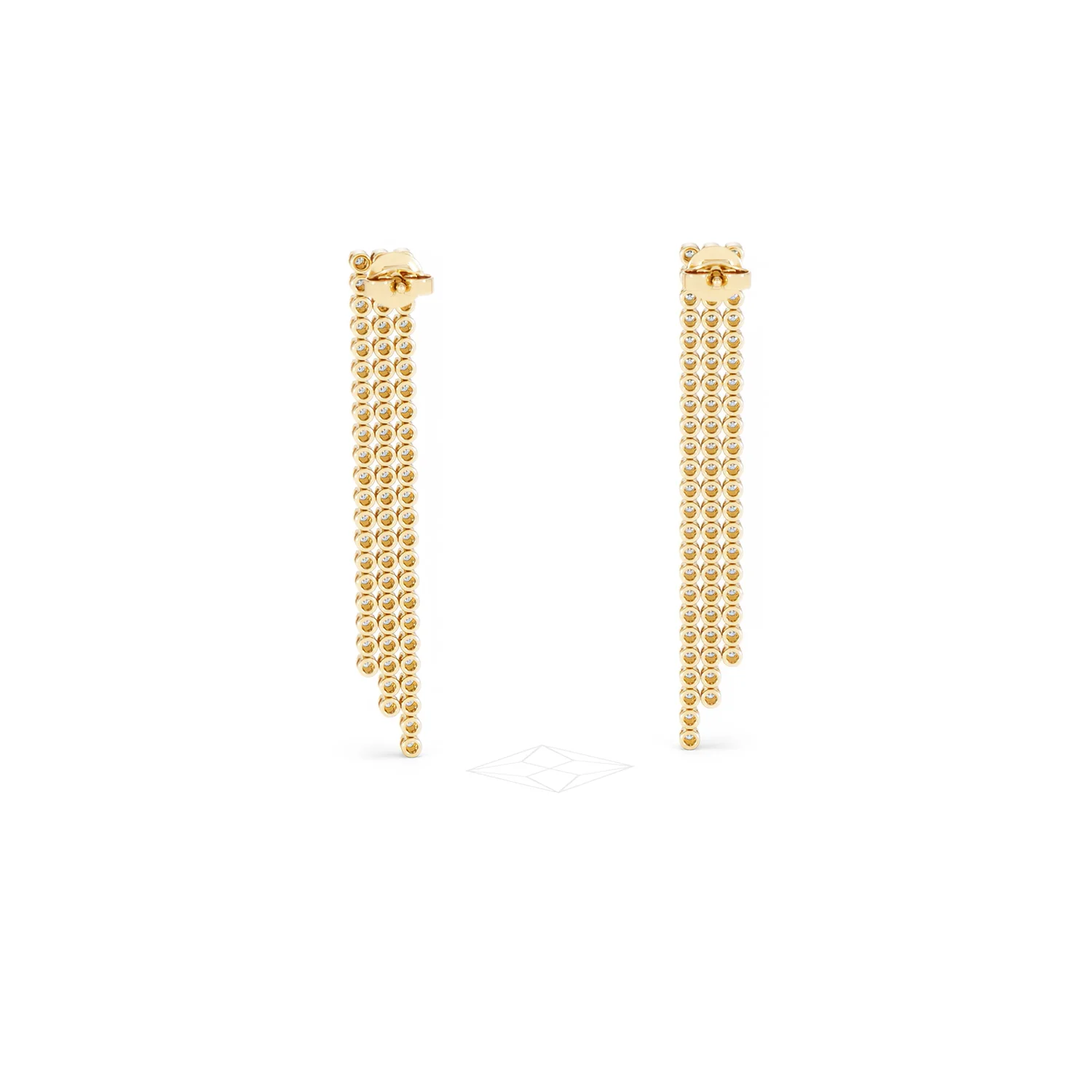 Soirée 1.75ct Round Cut Lab Diamond Drop Earrings in 18K Yellow Gold - Image 50