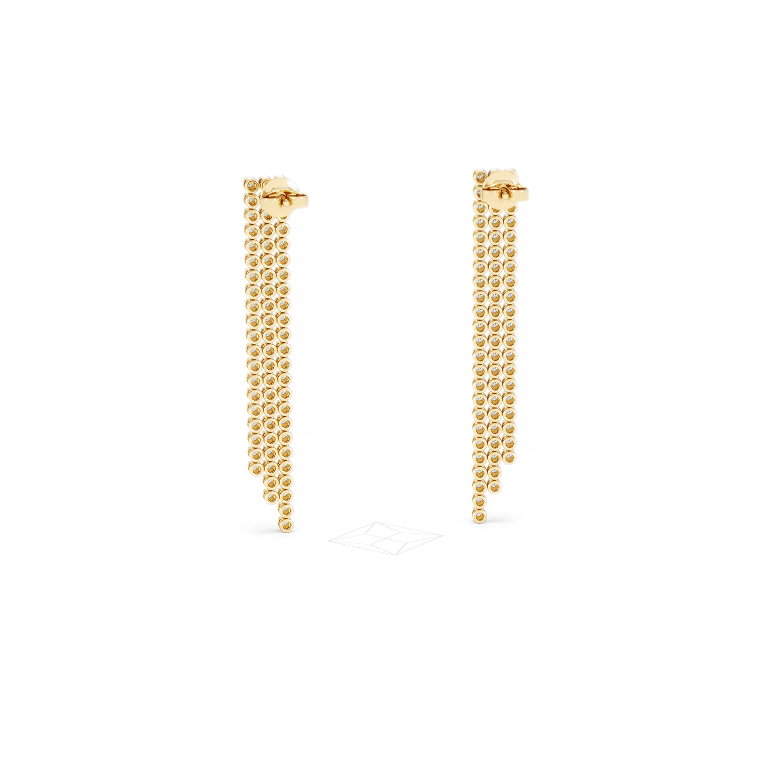 Soirée 1.75ct Round Cut Lab Diamond Drop Earrings in 18K Yellow Gold - Image 51