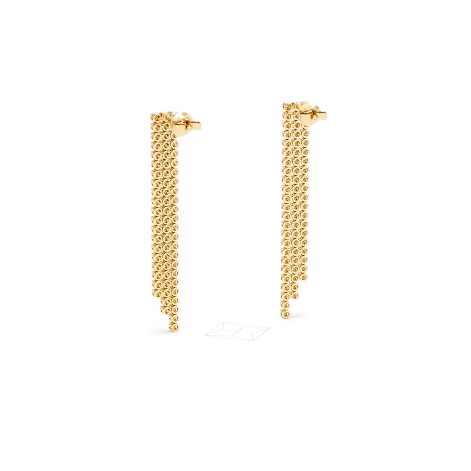 Soirée 1.75ct Round Cut Lab Diamond Drop Earrings in 18K Yellow Gold - Image 54