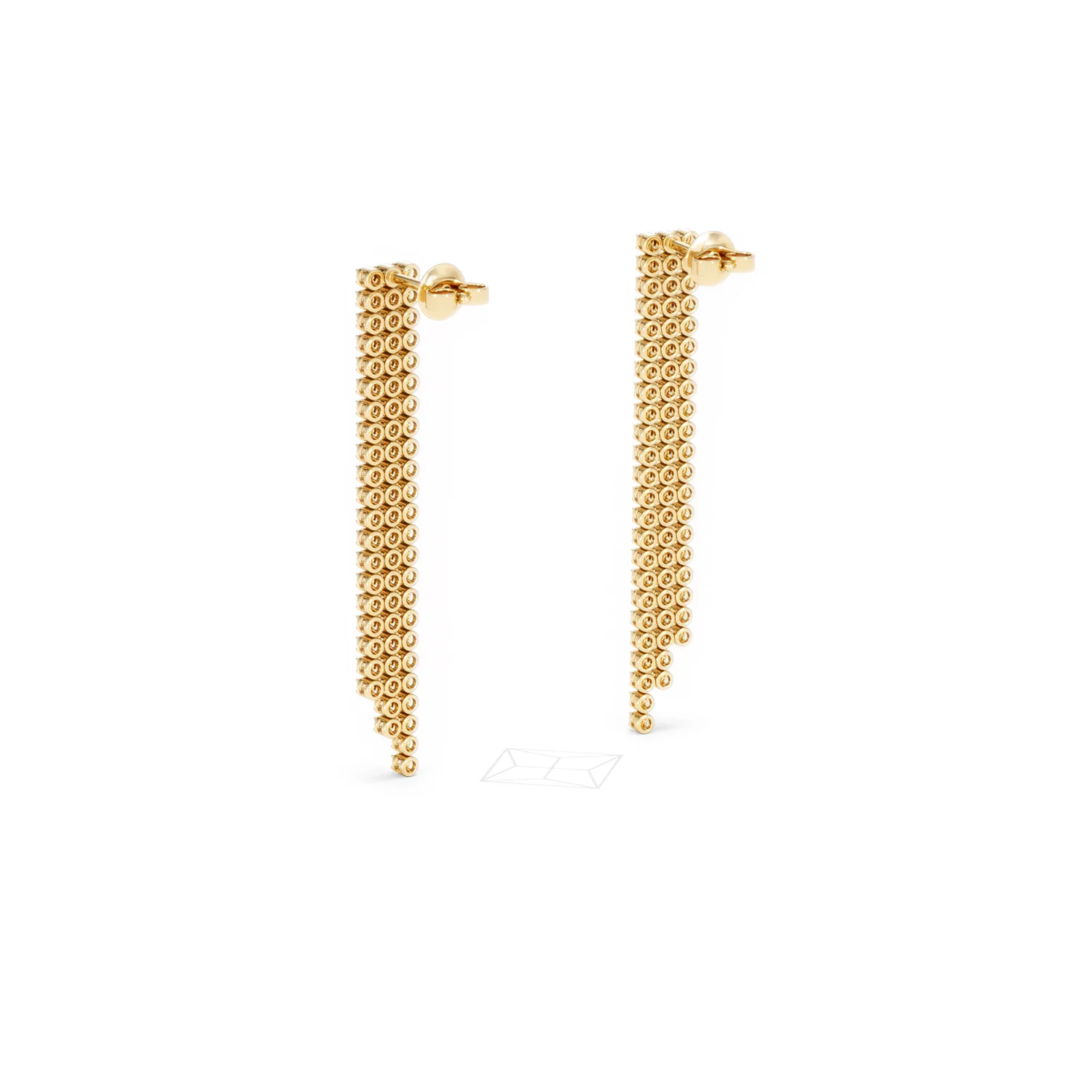 Soirée 1.75ct Round Cut Lab Diamond Drop Earrings in 18K Yellow Gold - Image 56