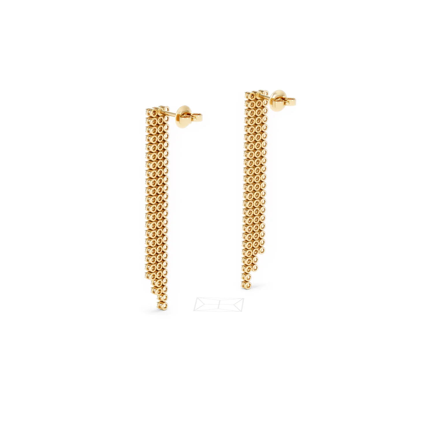 Soirée 1.75ct Round Cut Lab Diamond Drop Earrings in 18K Yellow Gold - Image 58