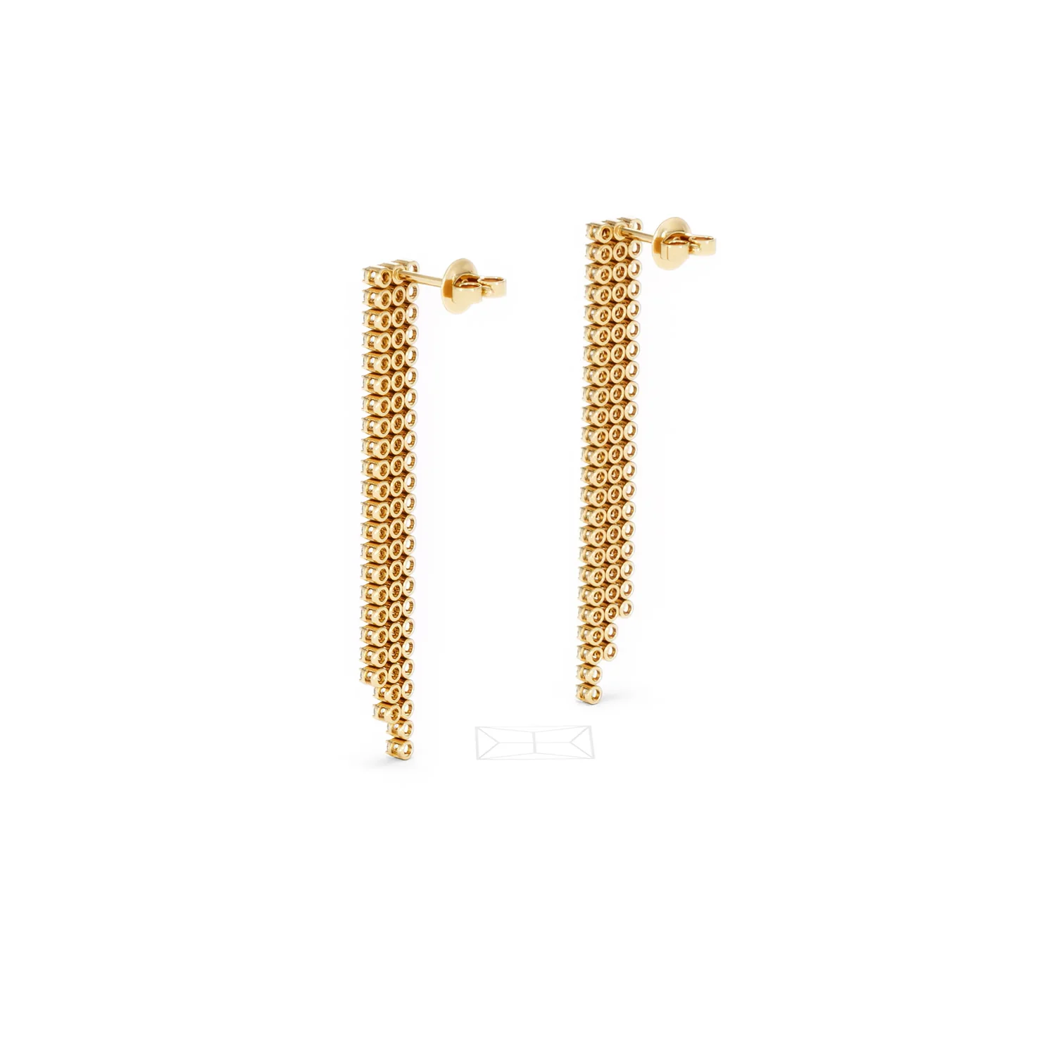 Soirée 1.75ct Round Cut Lab Diamond Drop Earrings in 18K Yellow Gold - Image 59