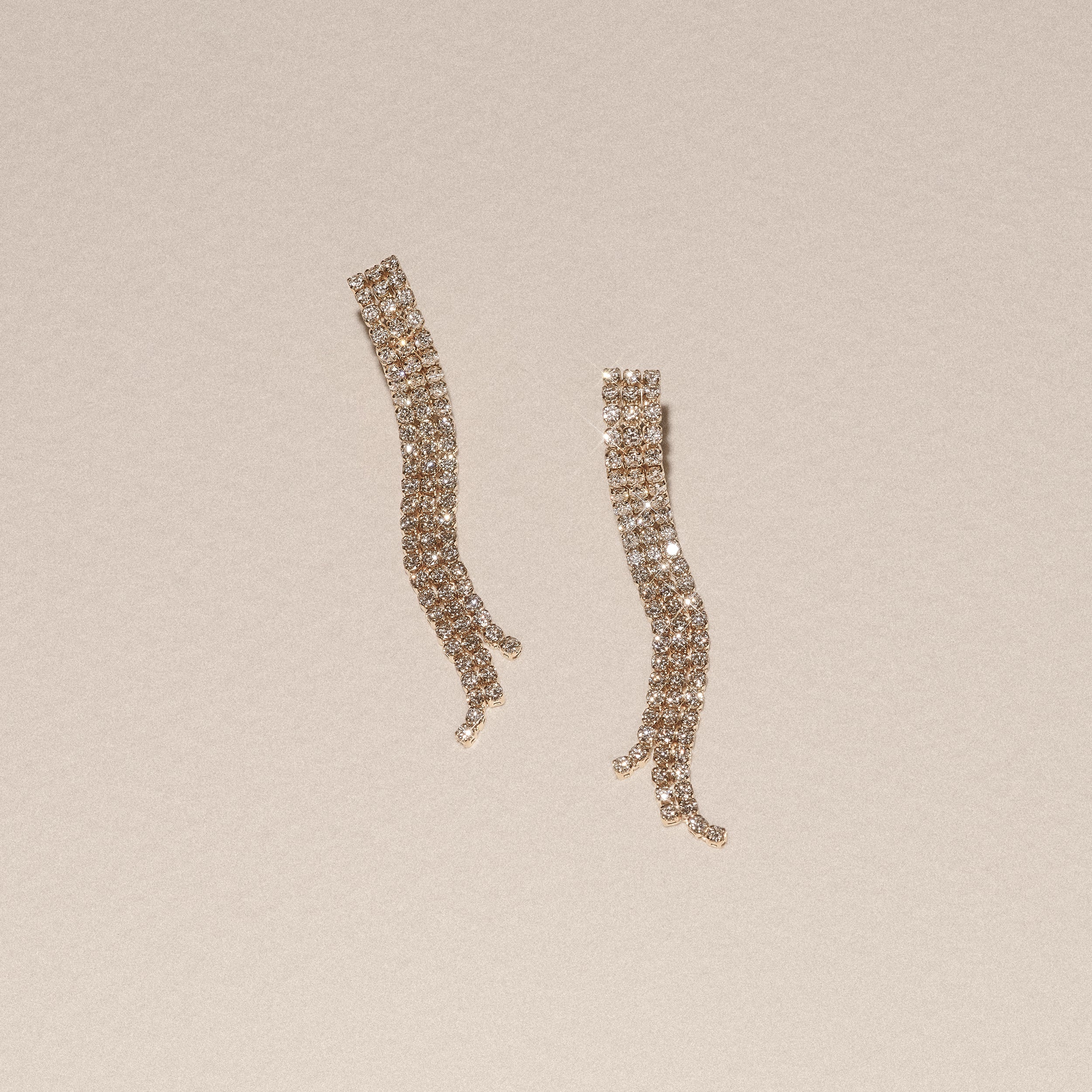 Soirée 1.75ct Round Cut Lab Diamond Drop Earrings in 18K Yellow Gold - Image 6