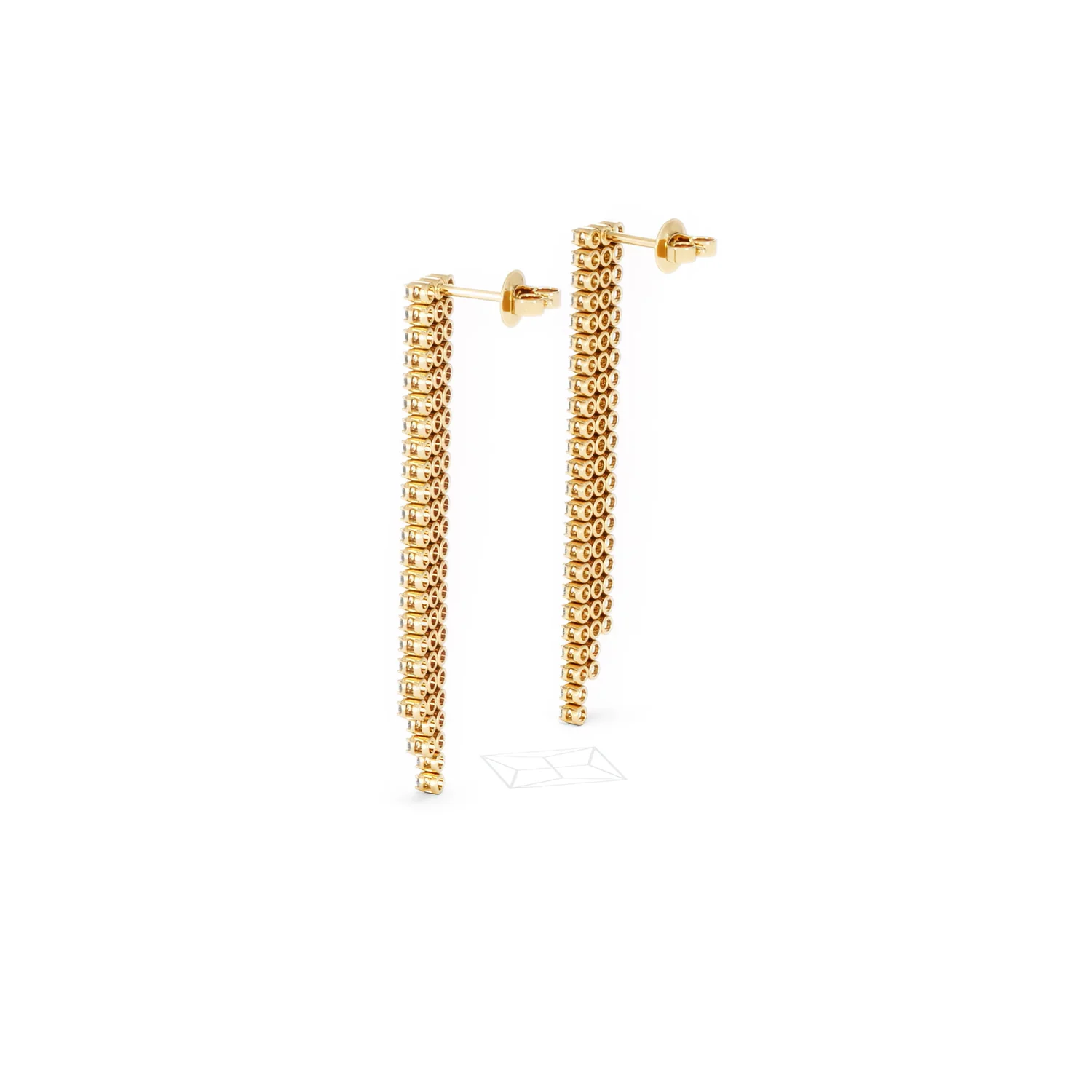 Soirée 1.75ct Round Cut Lab Diamond Drop Earrings in 18K Yellow Gold - Image 62