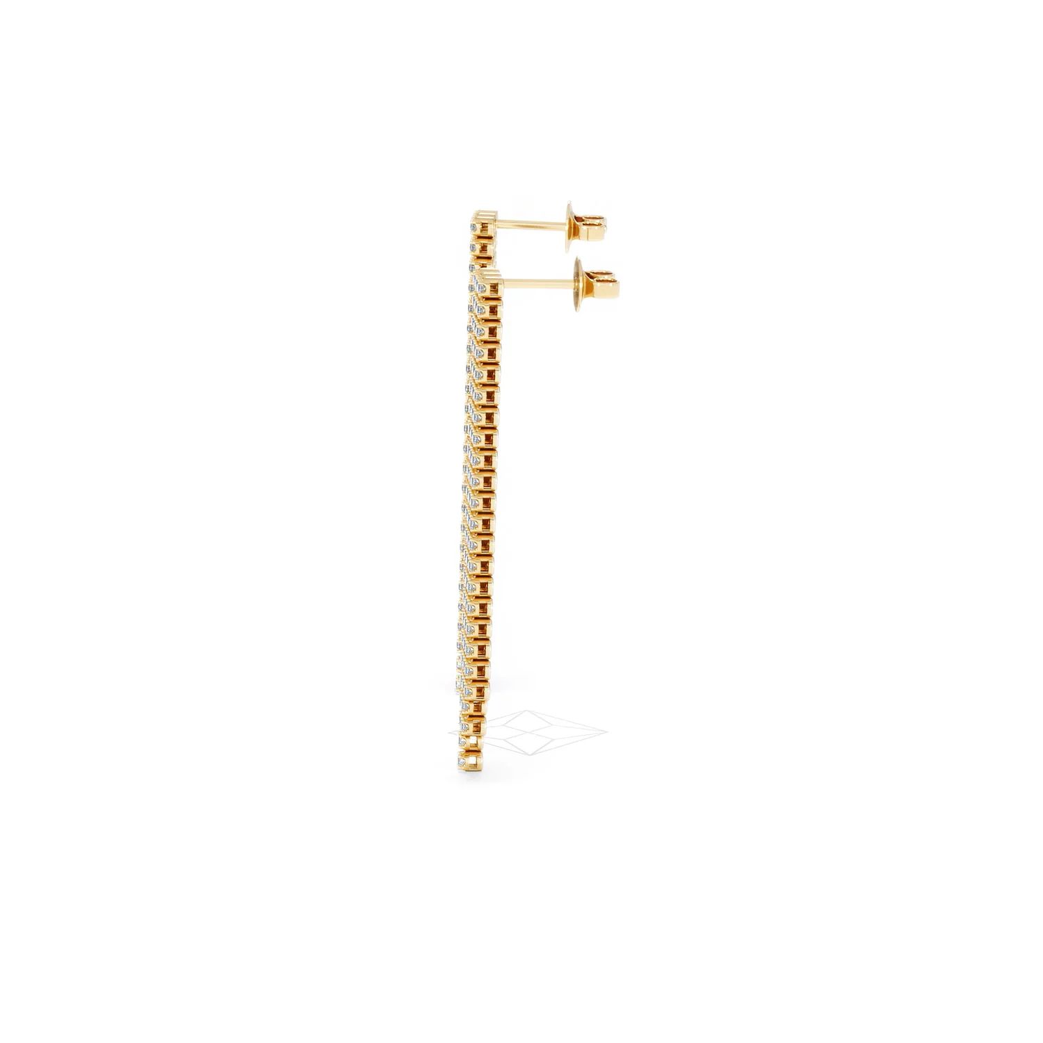 Soirée 1.75ct Round Cut Lab Diamond Drop Earrings in 18K Yellow Gold - Image 69