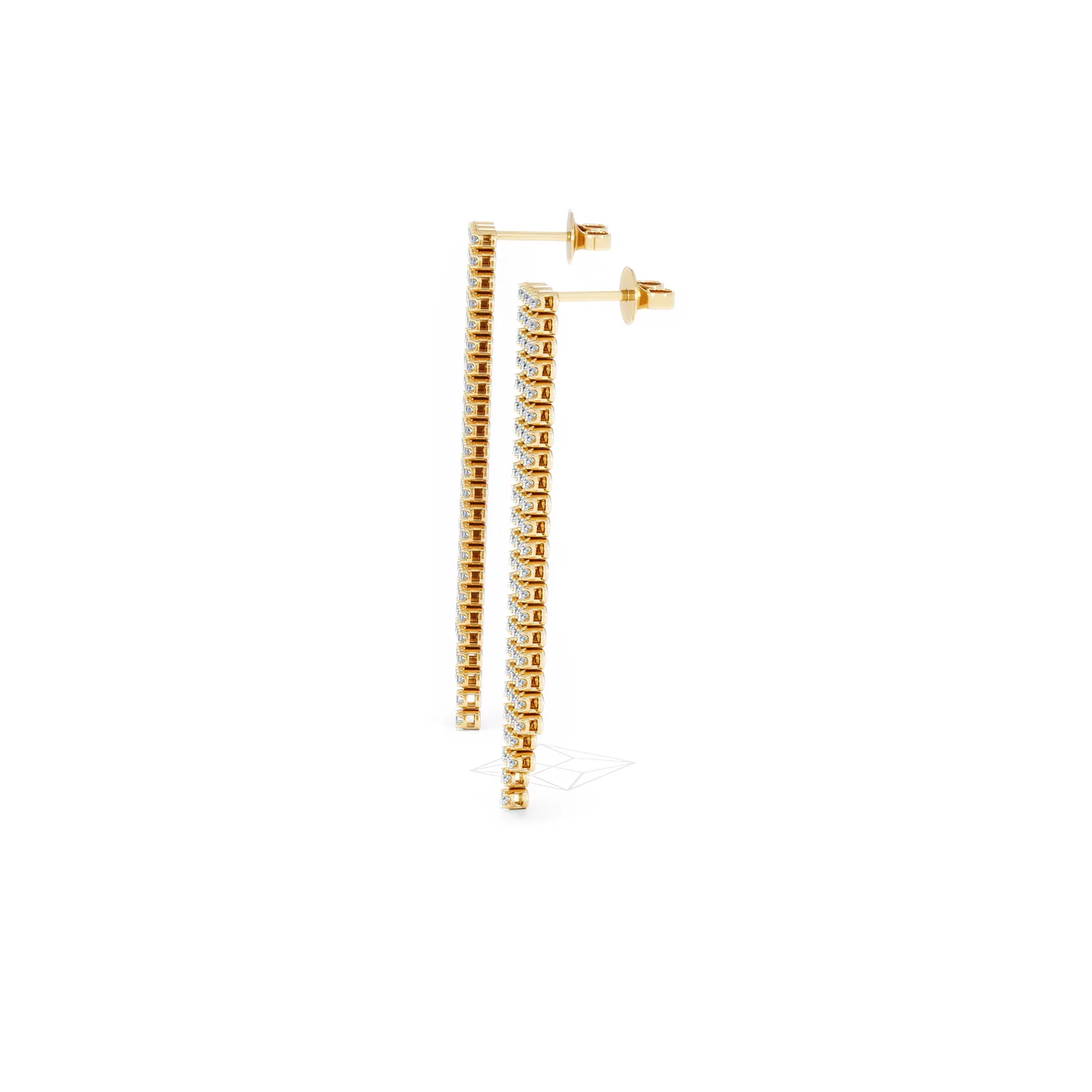 Soirée 1.75ct Round Cut Lab Diamond Drop Earrings in 18K Yellow Gold - Image 71