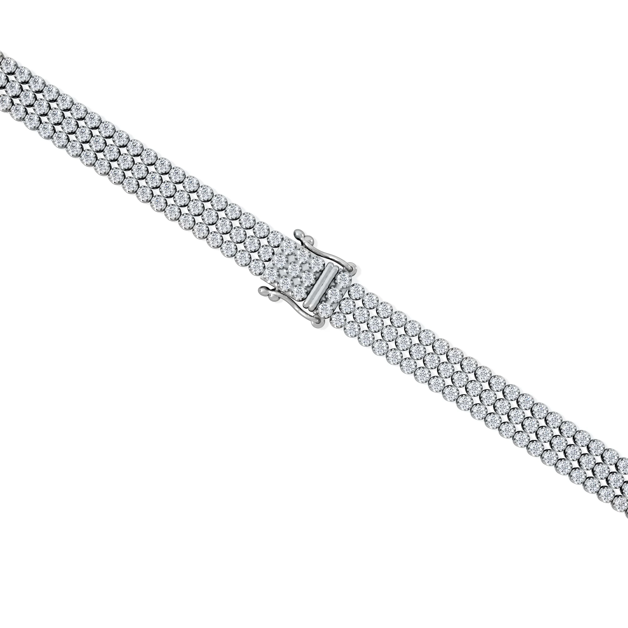 Soirée 4.15ct Round Cut Lab Diamond Tennis Bracelet in 18K White Gold - Image 7