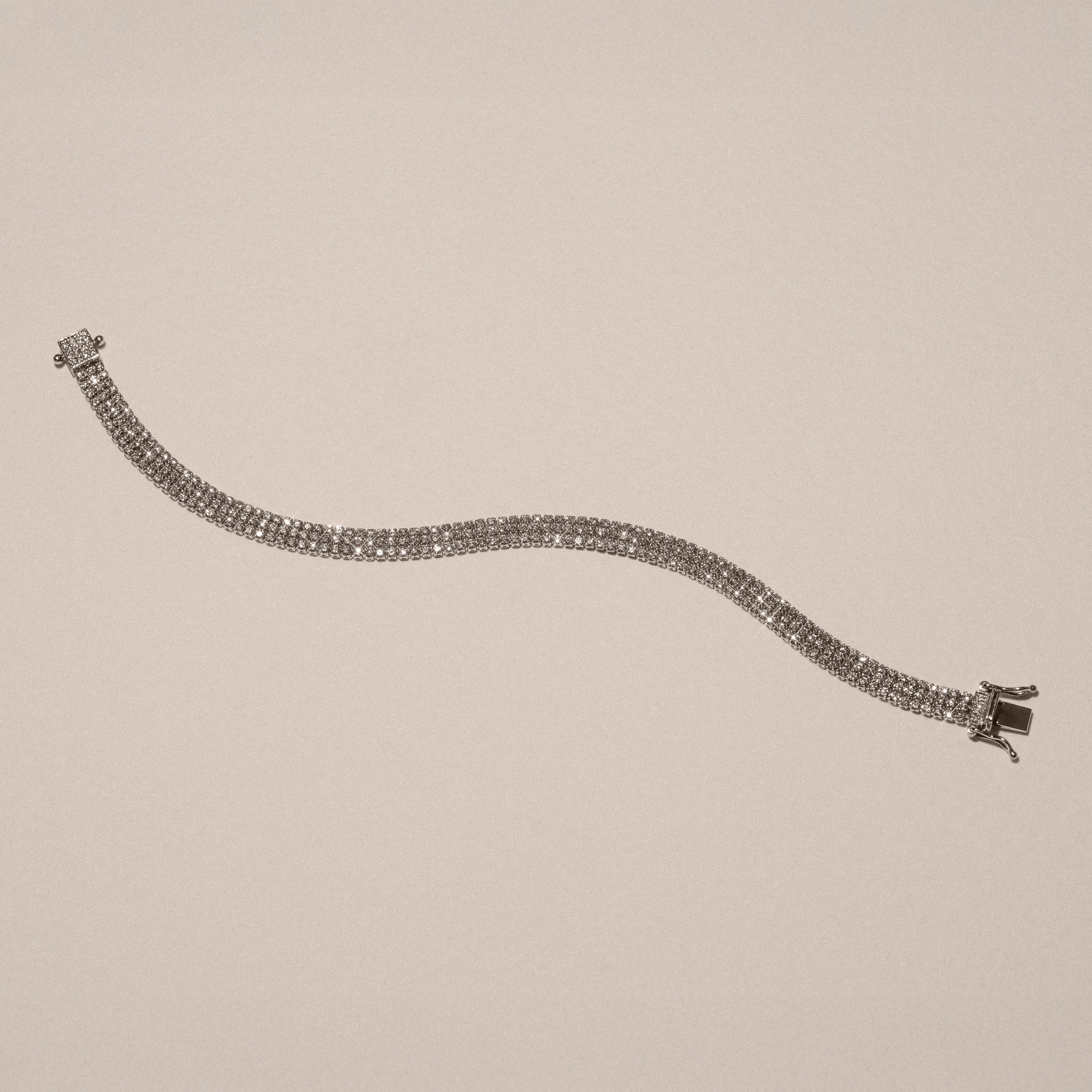 Soirée 4.15ct Round Cut Lab Diamond Tennis Bracelet in 18K White Gold - Image 8