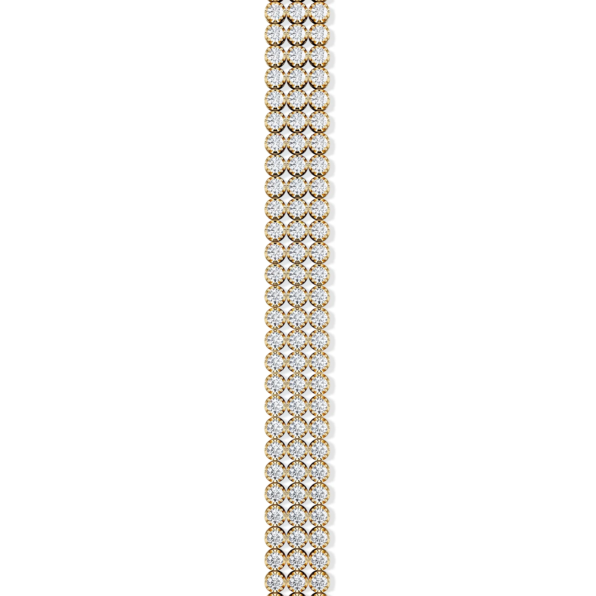 Soirée 4.15ct Round Cut Lab Diamond Tennis Bracelet in 18K Yellow Gold - Image 5