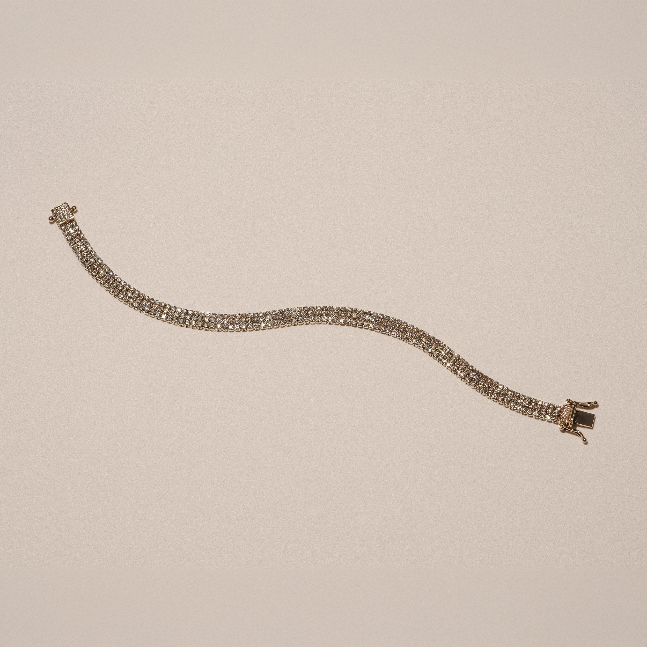 Soirée 4.15ct Round Cut Lab Diamond Tennis Bracelet in 18K Yellow Gold - Image 8