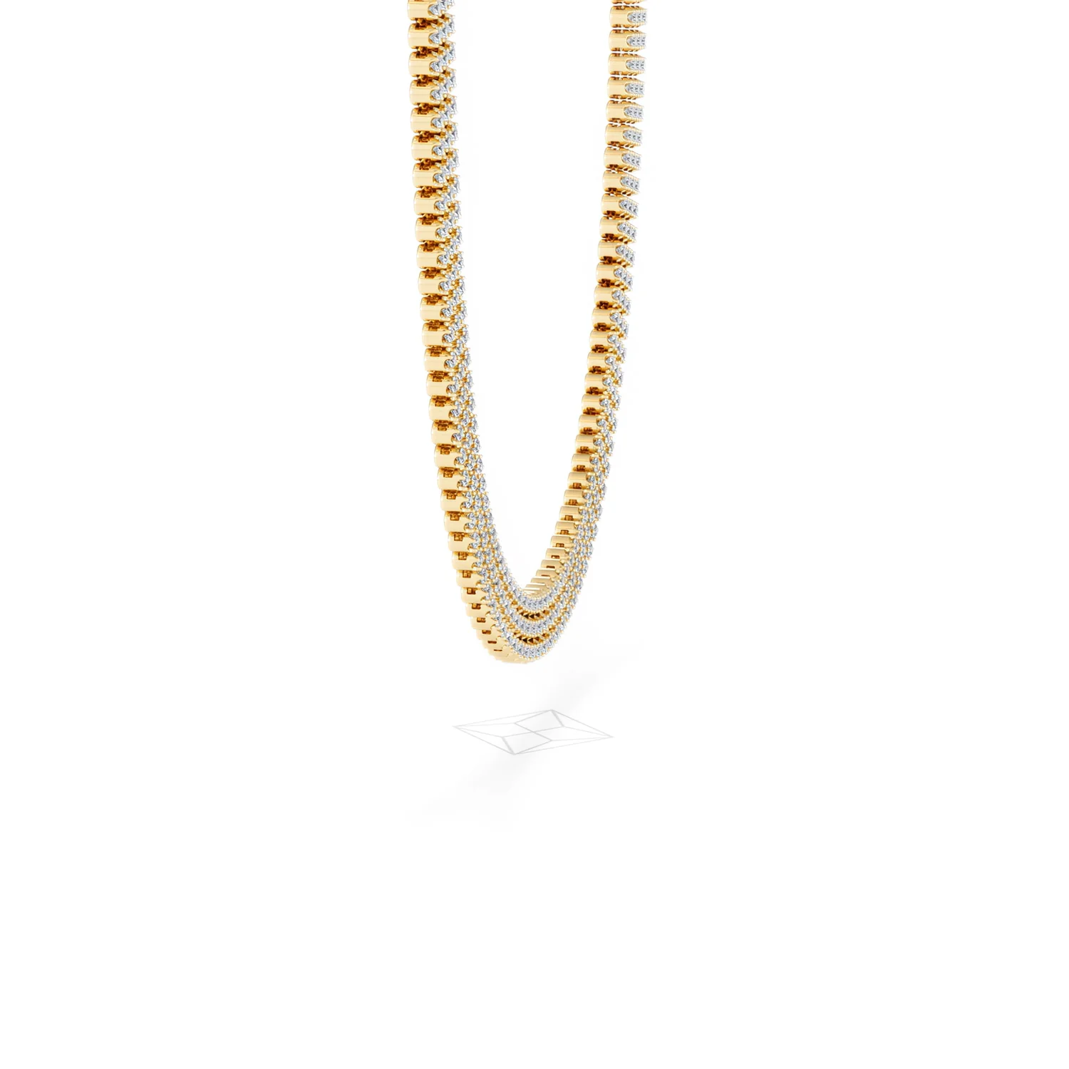 Soirée 7.25ct Round Cut Lab Diamond Choker Necklace in 18K Yellow Gold - Image 26