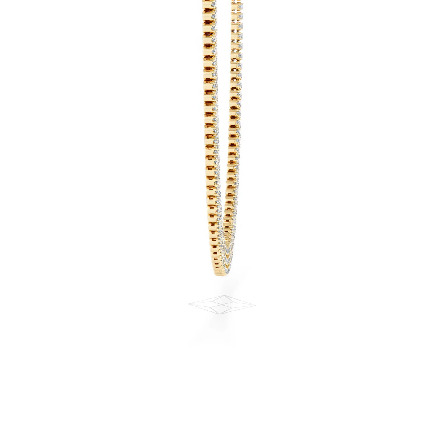 Soirée 7.25ct Round Cut Lab Diamond Choker Necklace in 18K Yellow Gold - Image 28