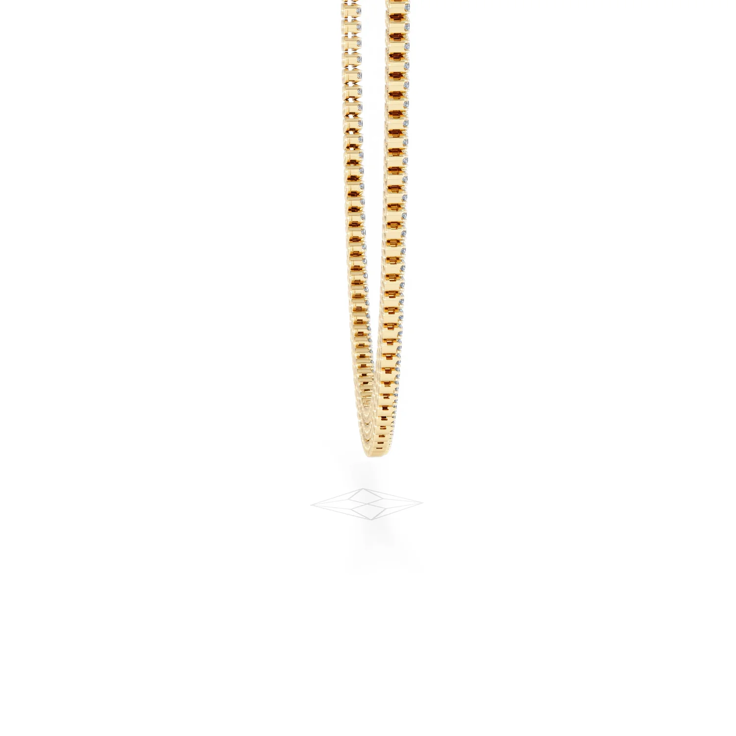 Soirée 7.25ct Round Cut Lab Diamond Choker Necklace in 18K Yellow Gold - Image 30