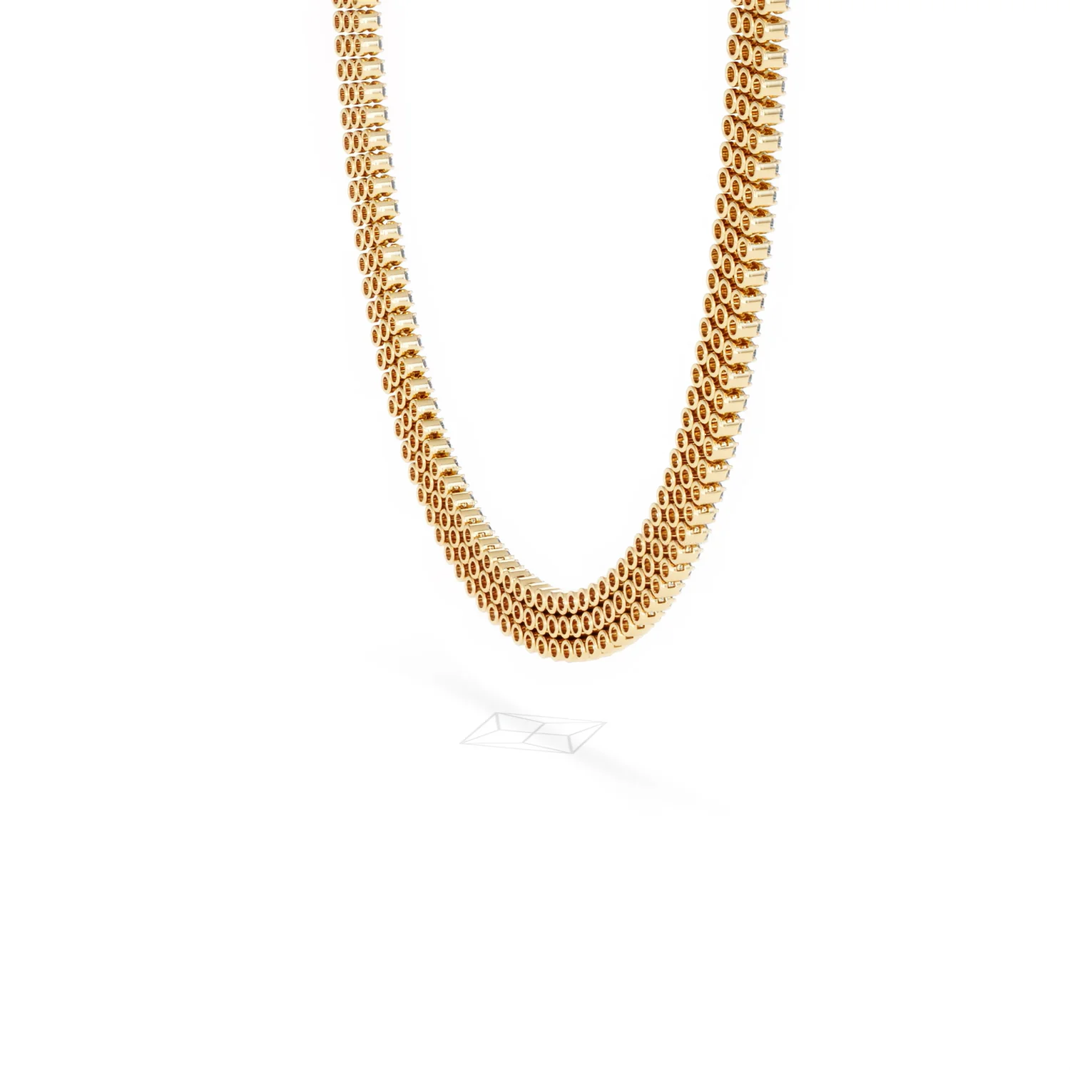 Soirée 7.25ct Round Cut Lab Diamond Choker Necklace in 18K Yellow Gold - Image 35