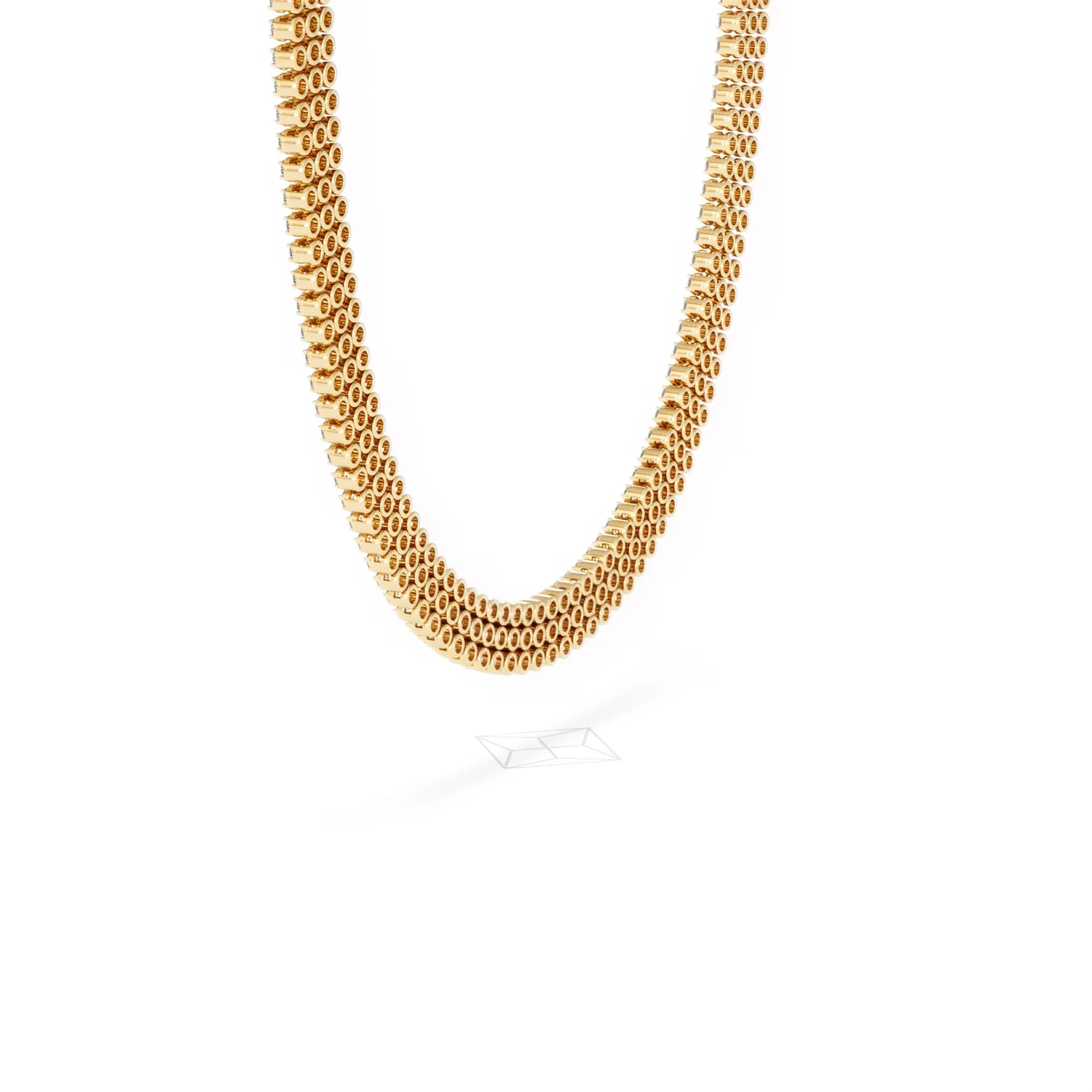 Soirée 7.25ct Round Cut Lab Diamond Choker Necklace in 18K Yellow Gold - Image 62