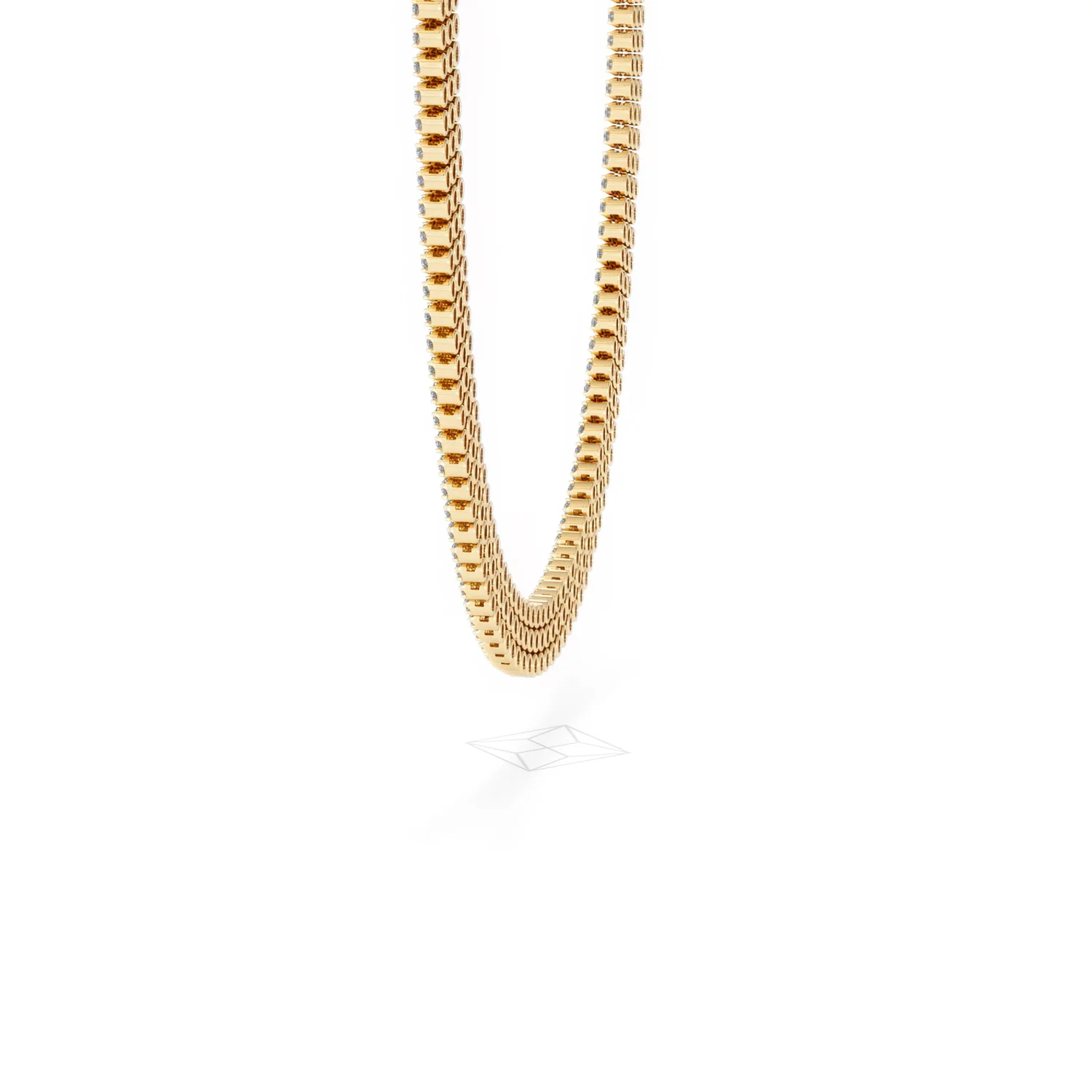 Soirée 7.25ct Round Cut Lab Diamond Choker Necklace in 18K Yellow Gold - Image 66