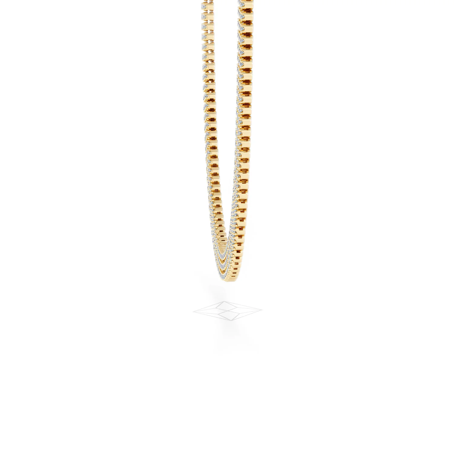 Soirée 7.25ct Round Cut Lab Diamond Choker Necklace in 18K Yellow Gold - Image 70