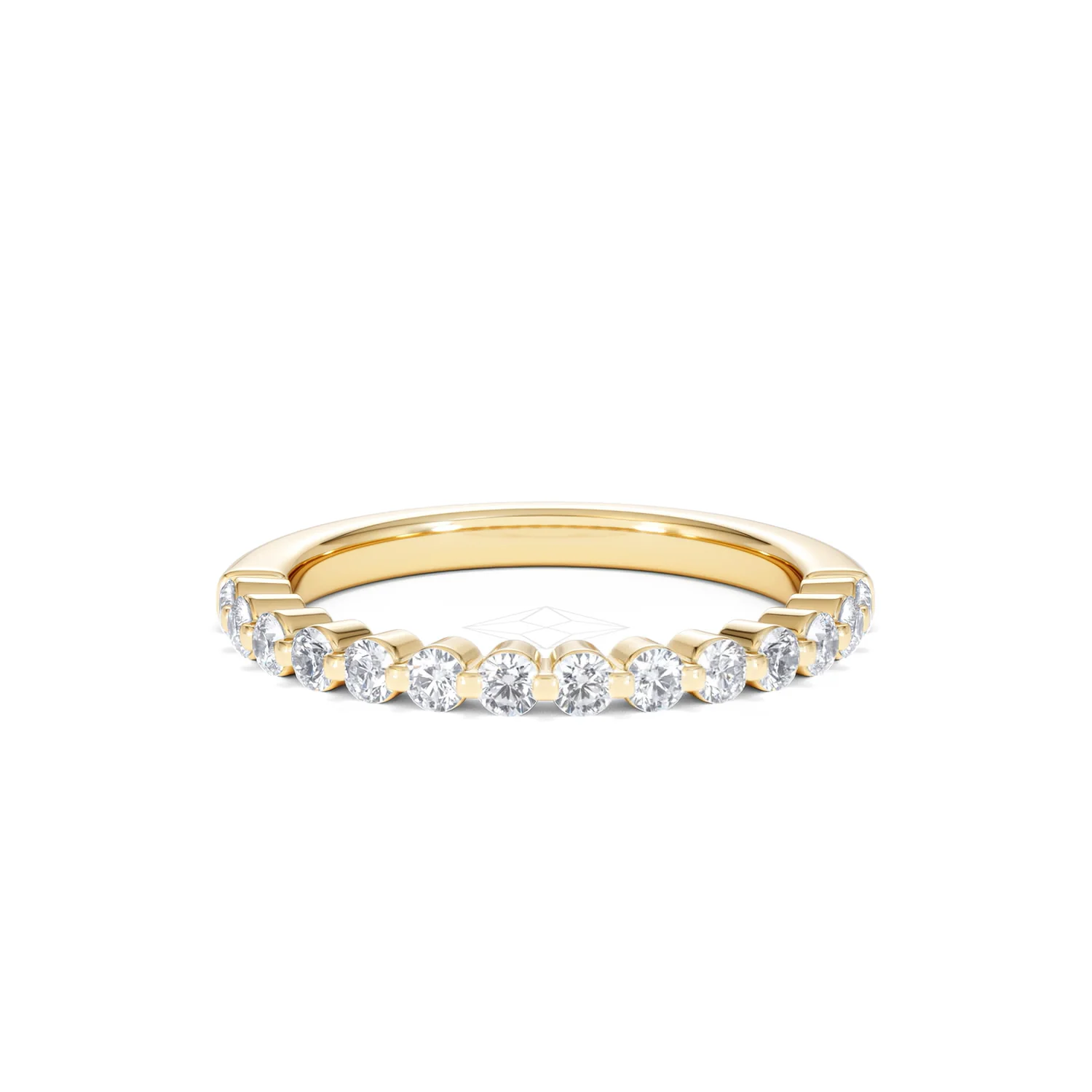 Solstice 0.35ct Lab Diamond Half Eternity Ring F/VS in 9k Gold - Image 10