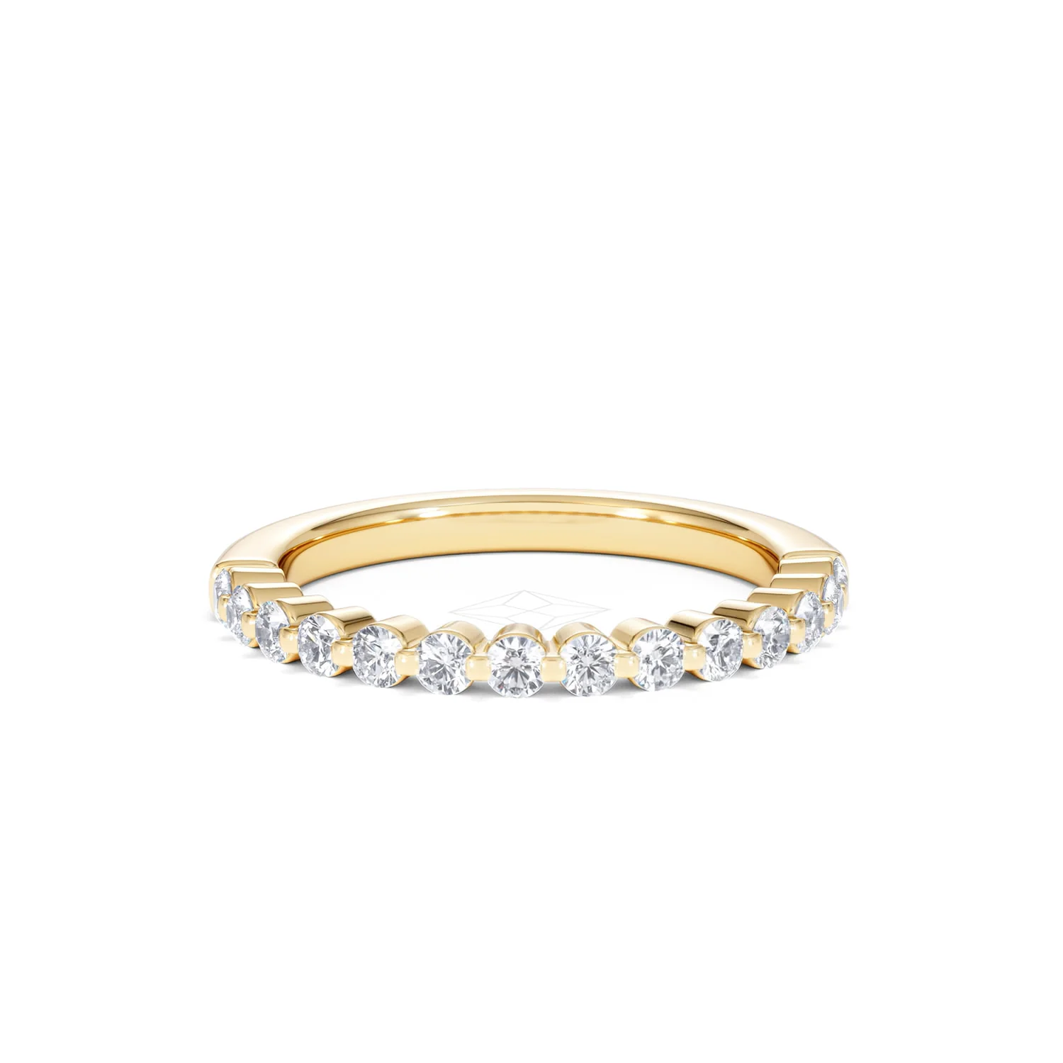 Solstice 0.35ct Lab Diamond Half Eternity Ring F/VS in 9k Gold - Image 11