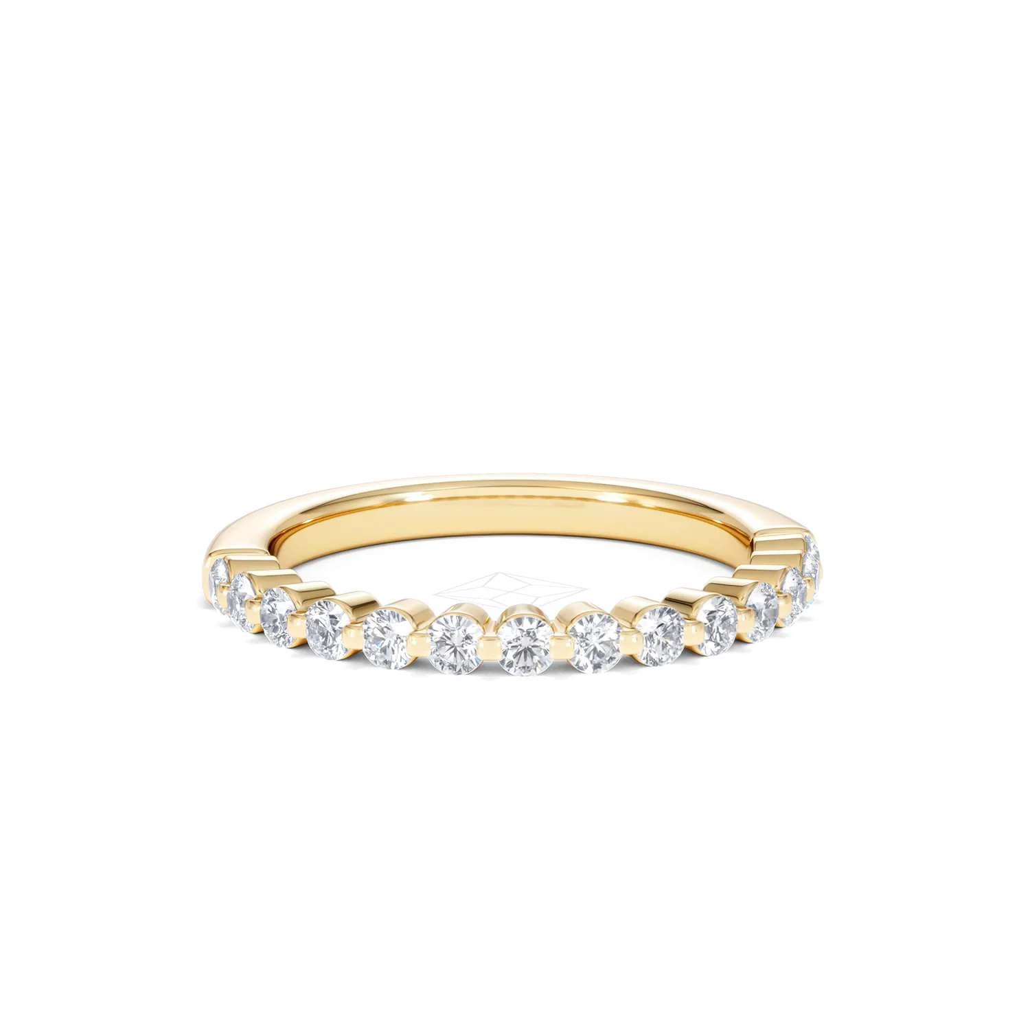 Solstice 0.35ct Lab Diamond Half Eternity Ring F/VS in 9k Gold - Image 12