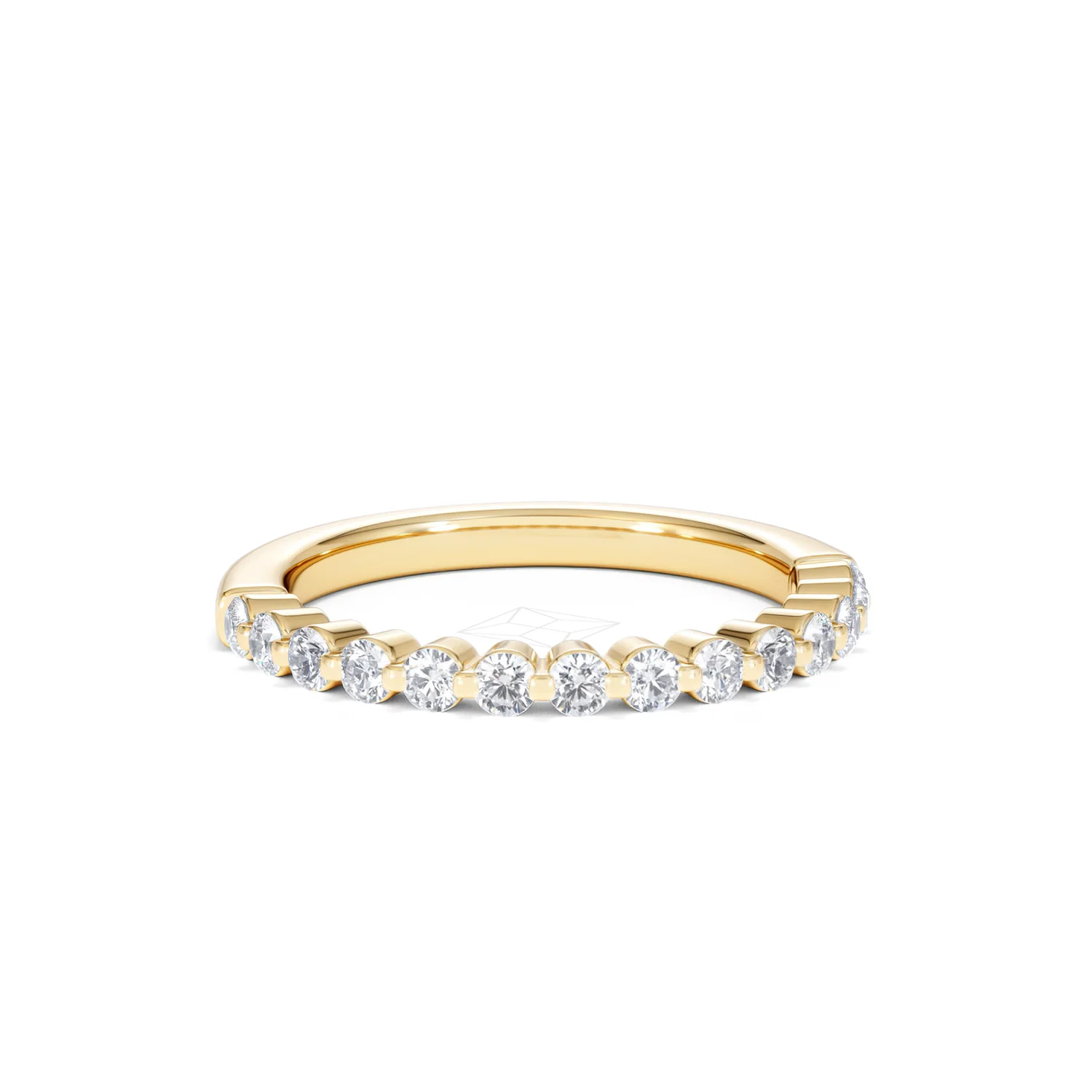 Solstice 0.35ct Lab Diamond Half Eternity Ring F/VS in 9k Gold - Image 13