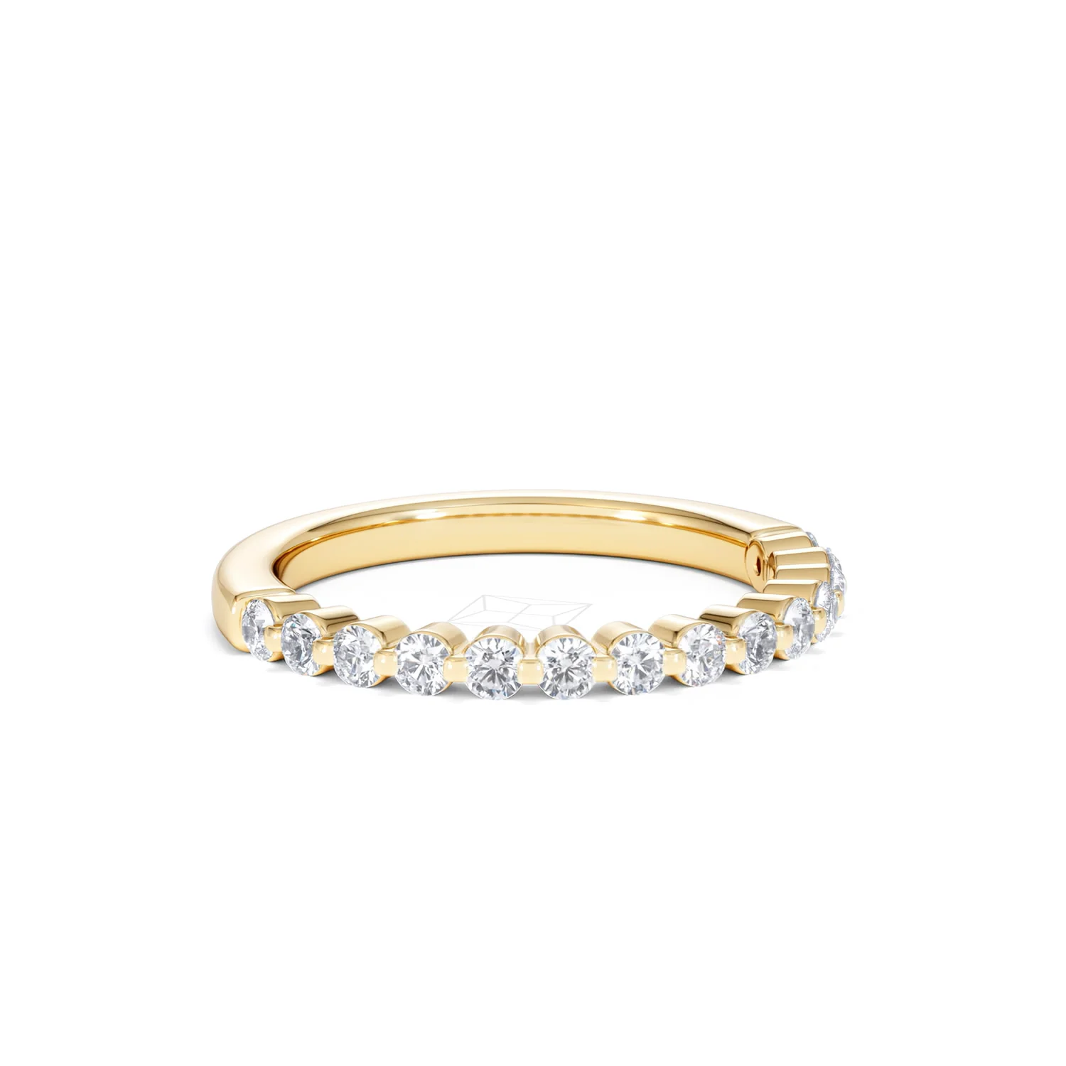 Solstice 0.35ct Lab Diamond Half Eternity Ring F/VS in 9k Gold - Image 16