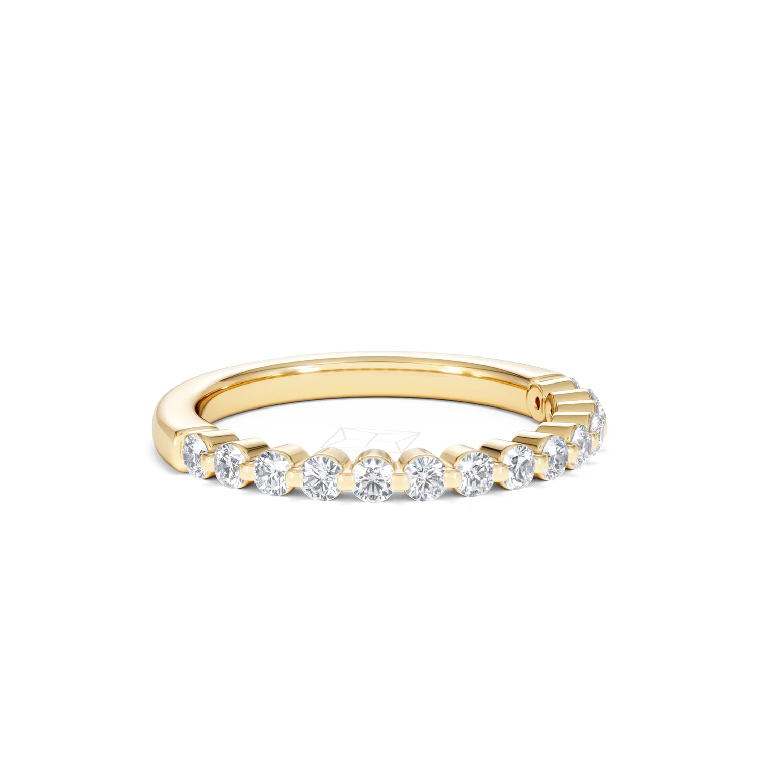 Solstice 0.35ct Lab Diamond Half Eternity Ring F/VS in 9k Gold - Image 17