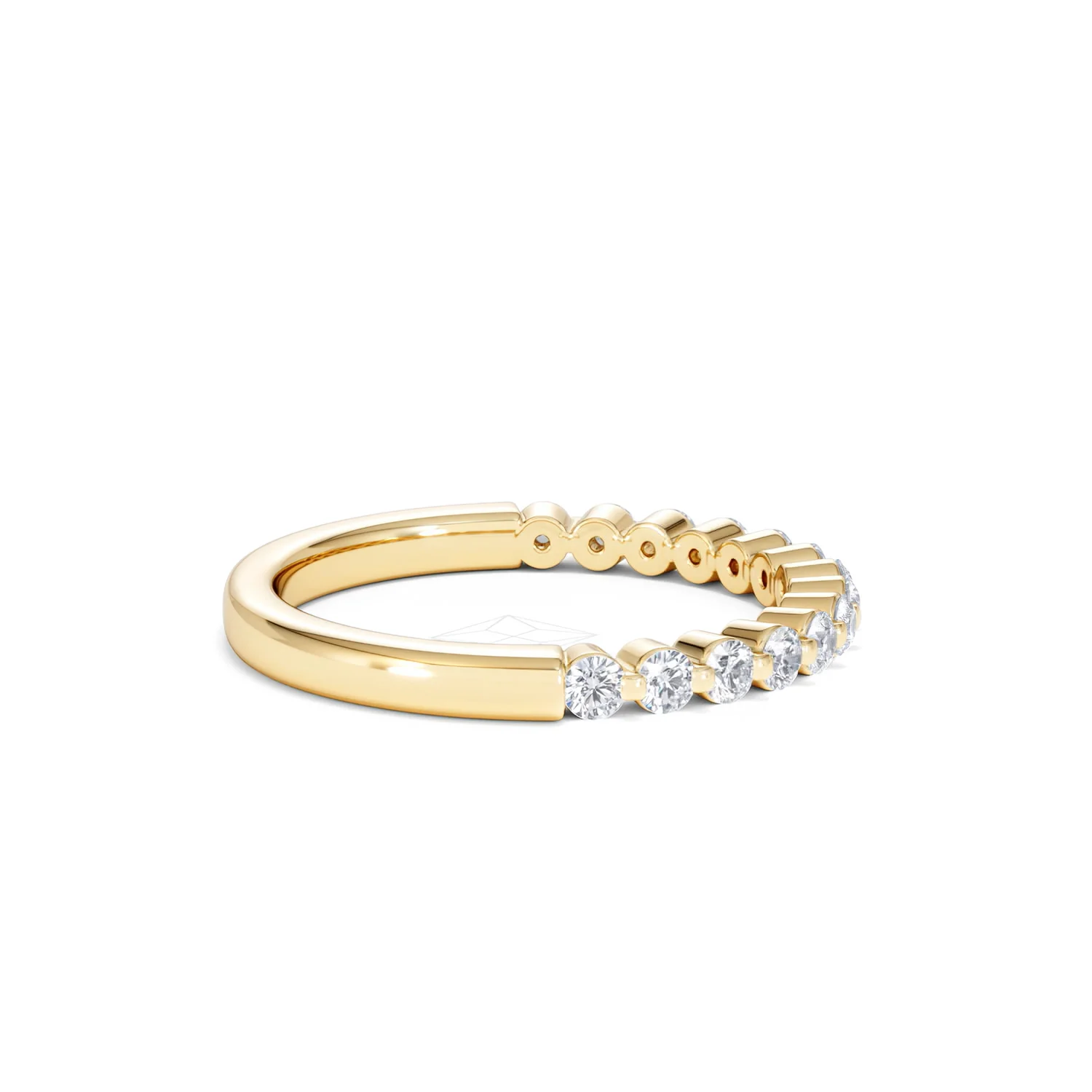 Solstice 0.35ct Lab Diamond Half Eternity Ring F/VS in 9k Gold - Image 31