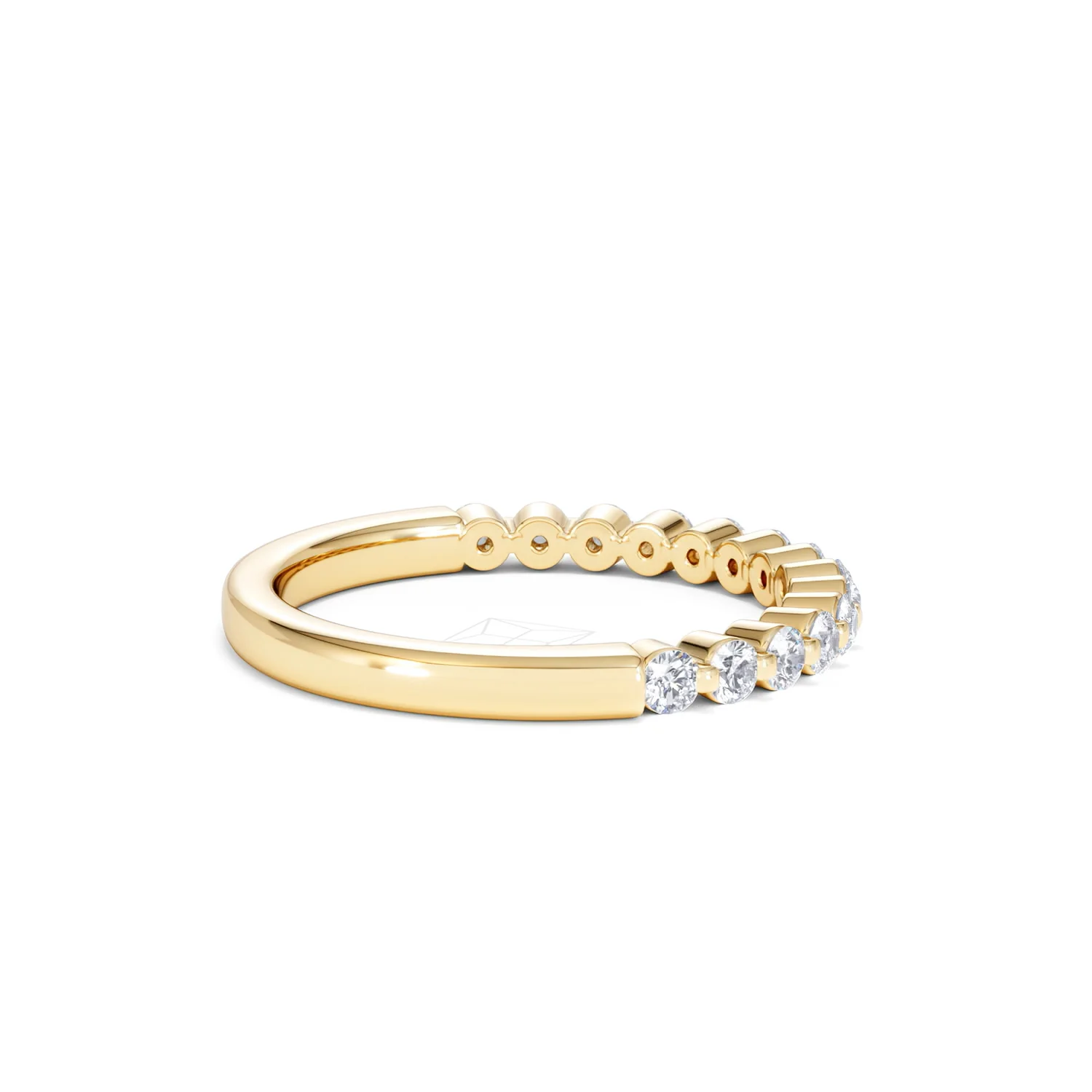 Solstice 0.35ct Lab Diamond Half Eternity Ring F/VS in 9k Gold - Image 34