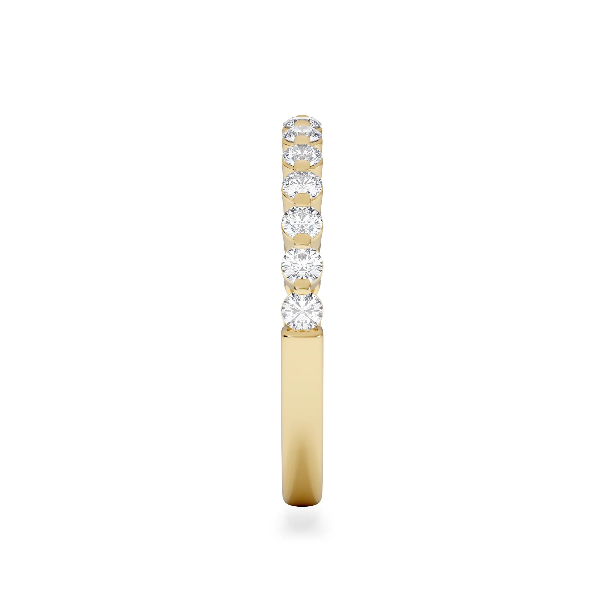 Solstice 0.35ct Lab Diamond Half Eternity Ring F/VS in 9k Gold - Image 5