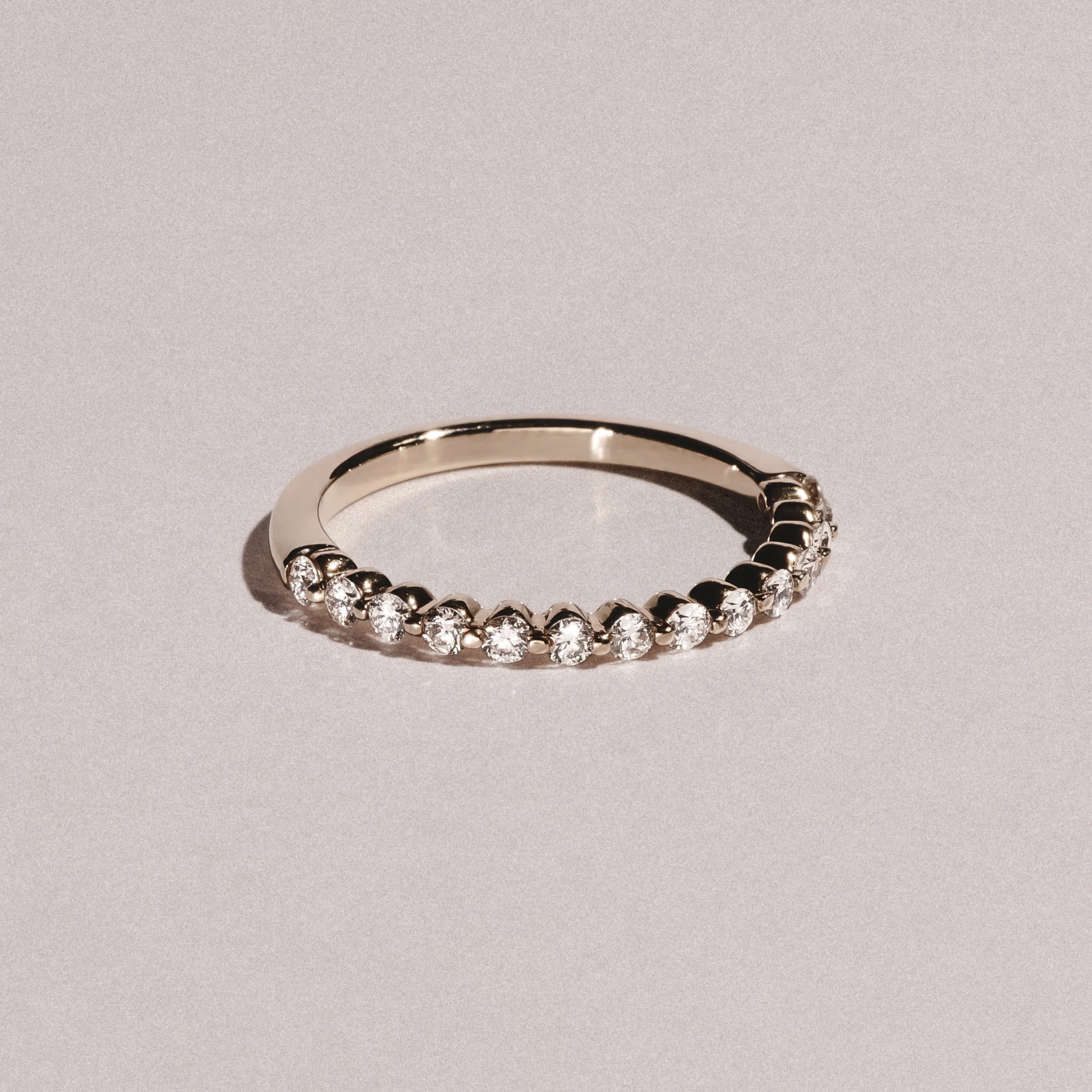 Solstice 0.35ct Lab Diamond Half Eternity Ring F/VS in 9k Gold - Image 6