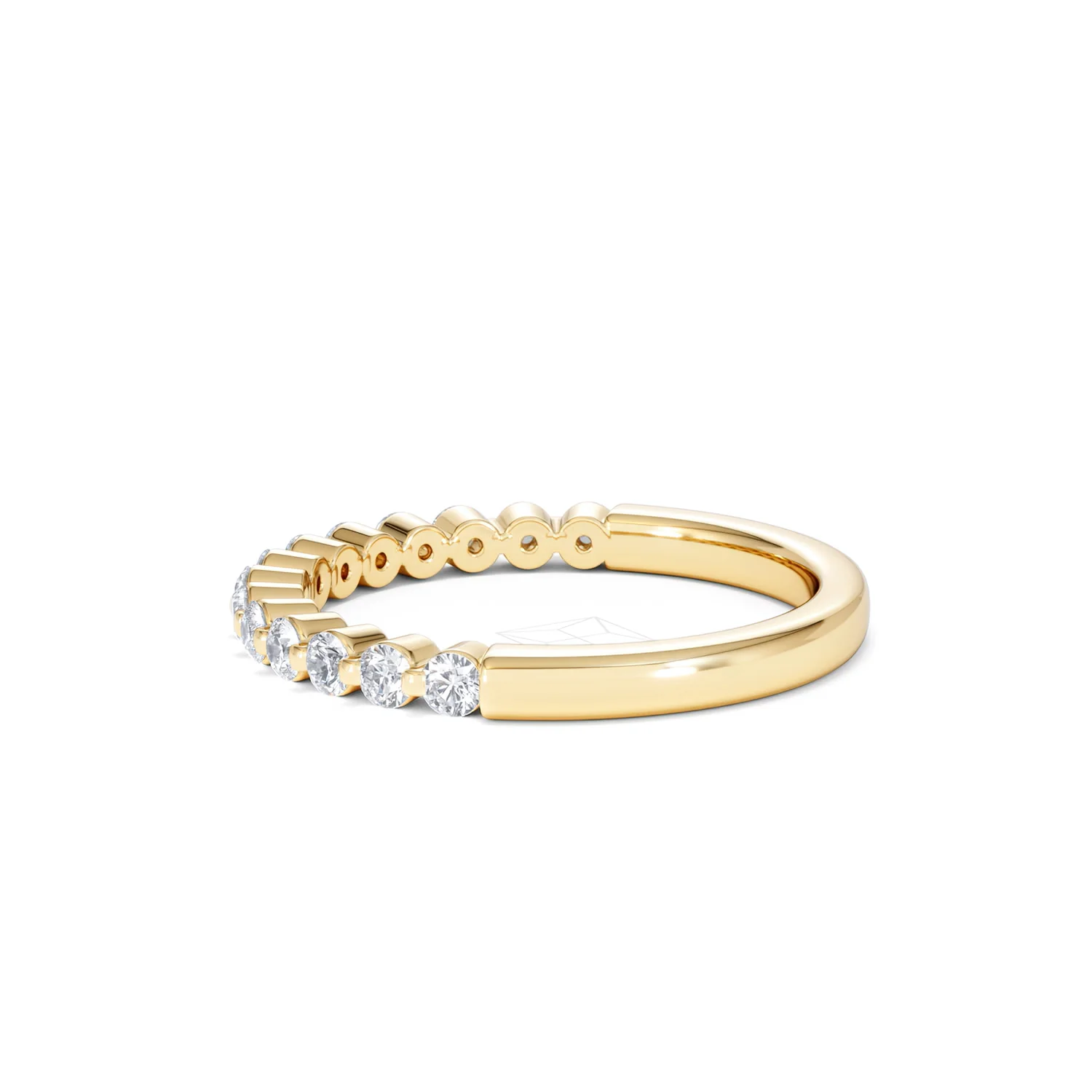 Solstice 0.35ct Lab Diamond Half Eternity Ring F/VS in 9k Gold - Image 67