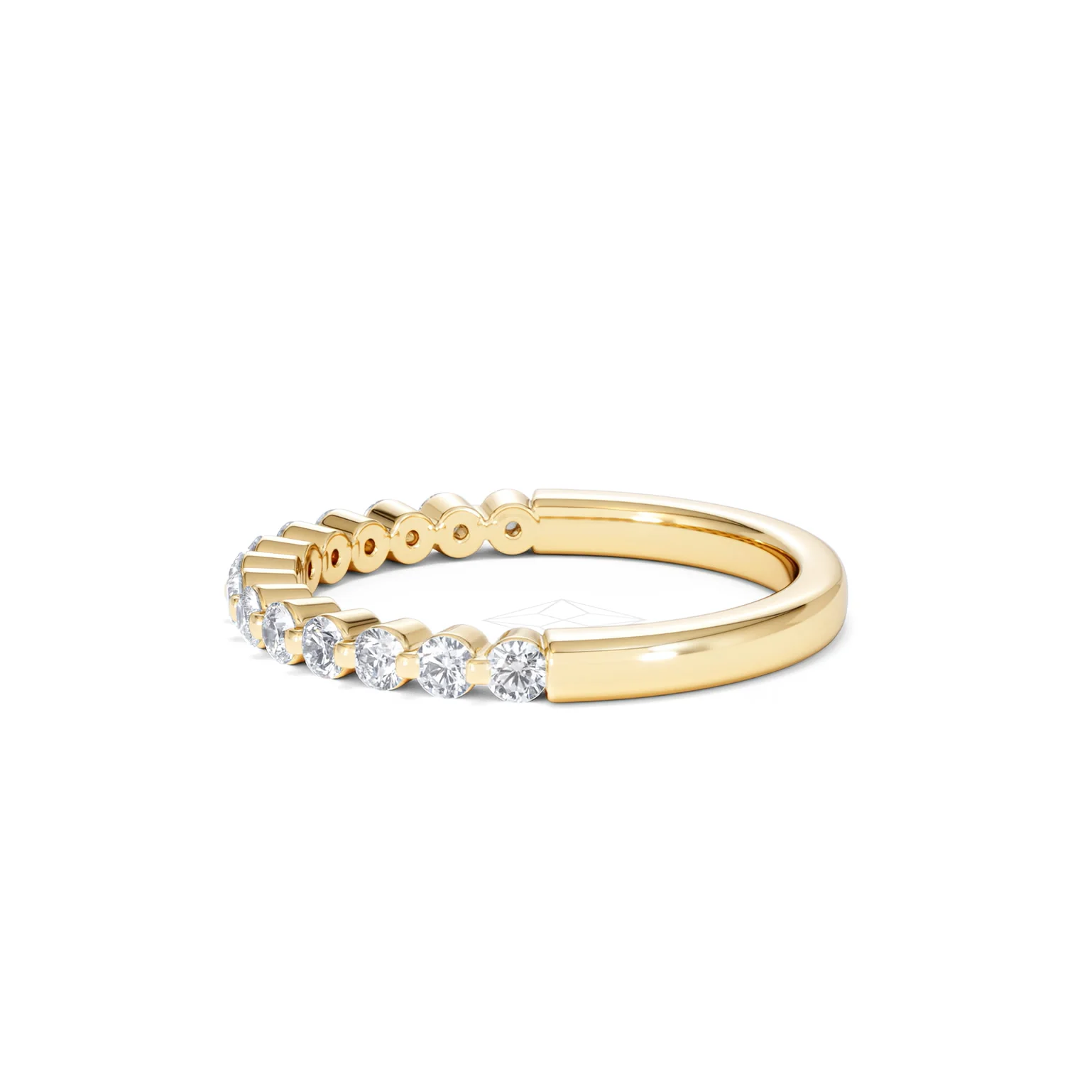 Solstice 0.35ct Lab Diamond Half Eternity Ring F/VS in 9k Gold - Image 70