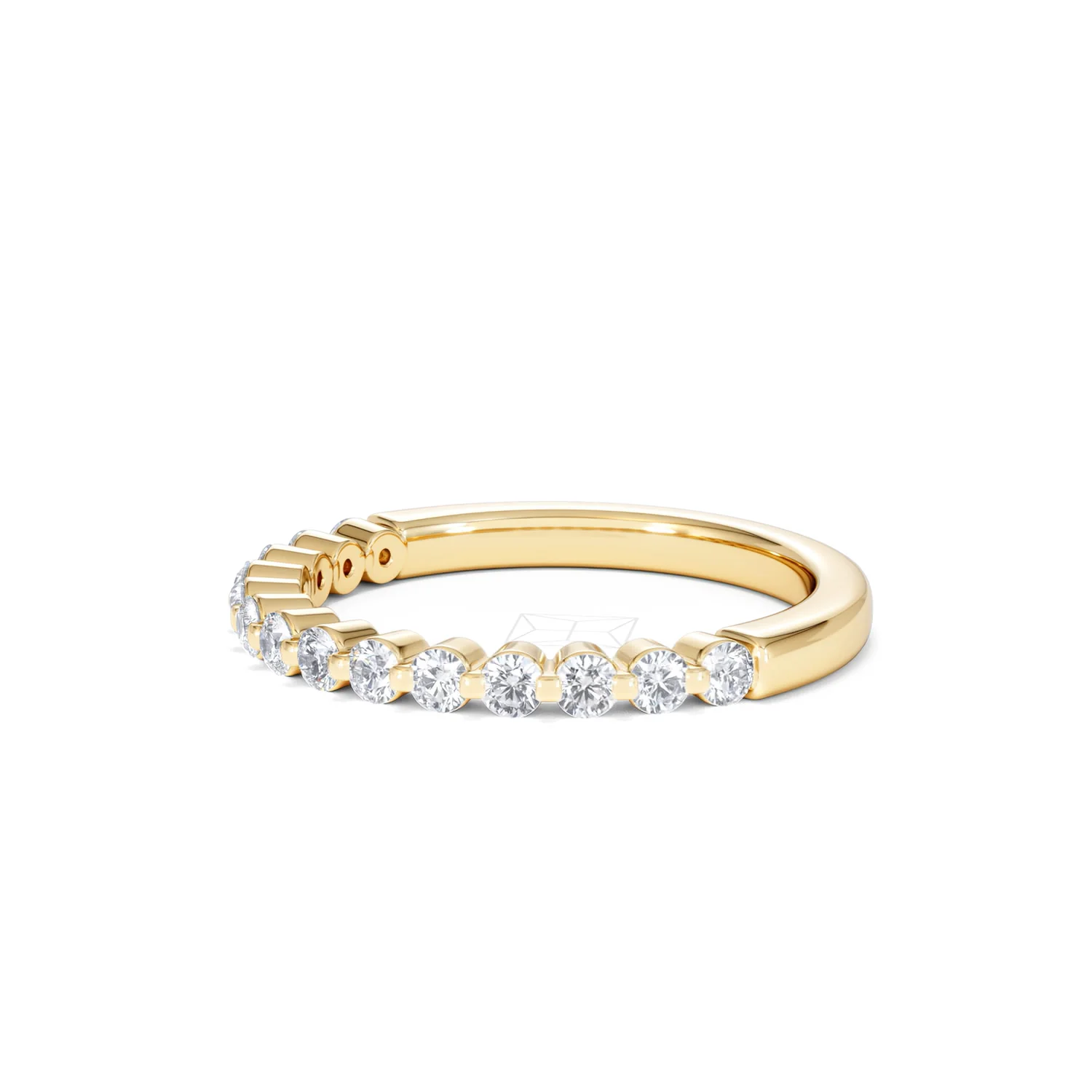 Solstice 0.35ct Lab Diamond Half Eternity Ring F/VS in 9k Gold - Image 78