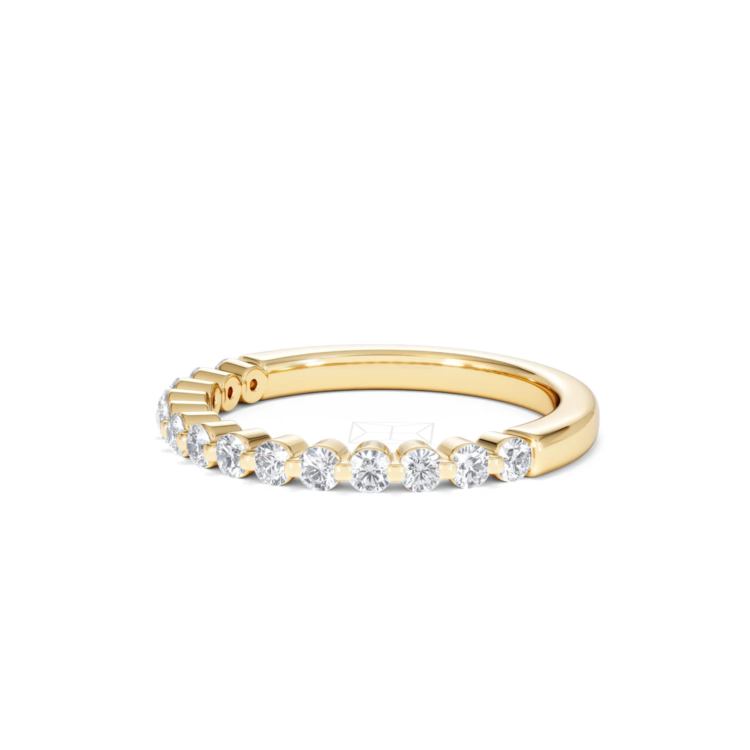 Solstice 0.35ct Lab Diamond Half Eternity Ring F/VS in 9k Gold - Image 79