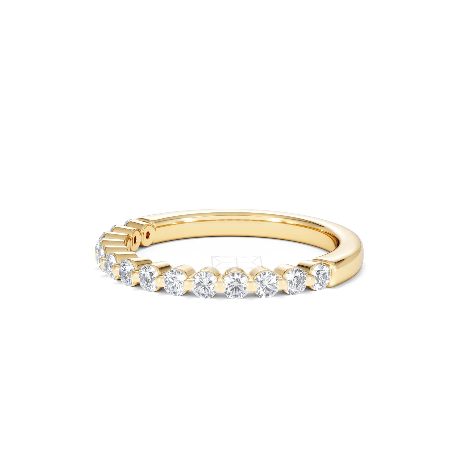 Solstice 0.35ct Lab Diamond Half Eternity Ring F/VS in 9k Gold - Image 80