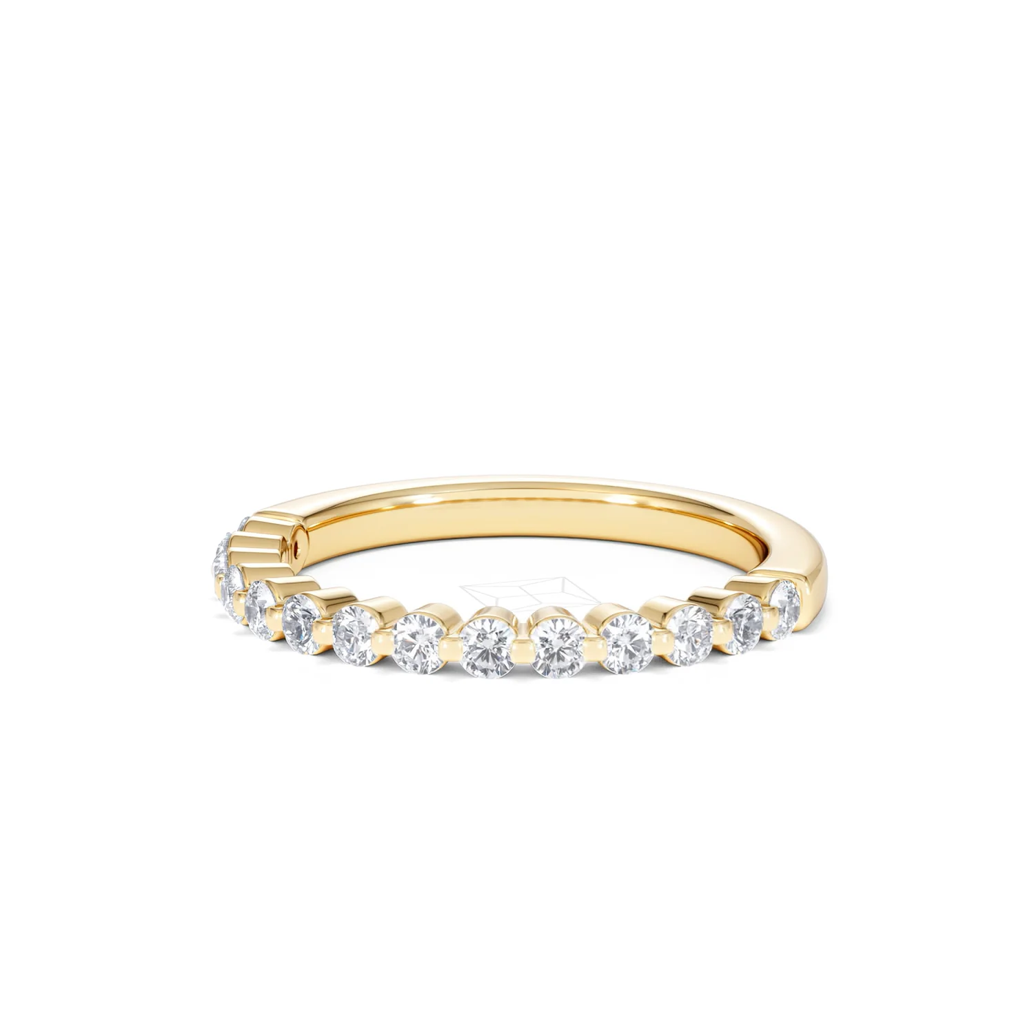 Solstice 0.35ct Lab Diamond Half Eternity Ring F/VS in 9k Gold - Image 84