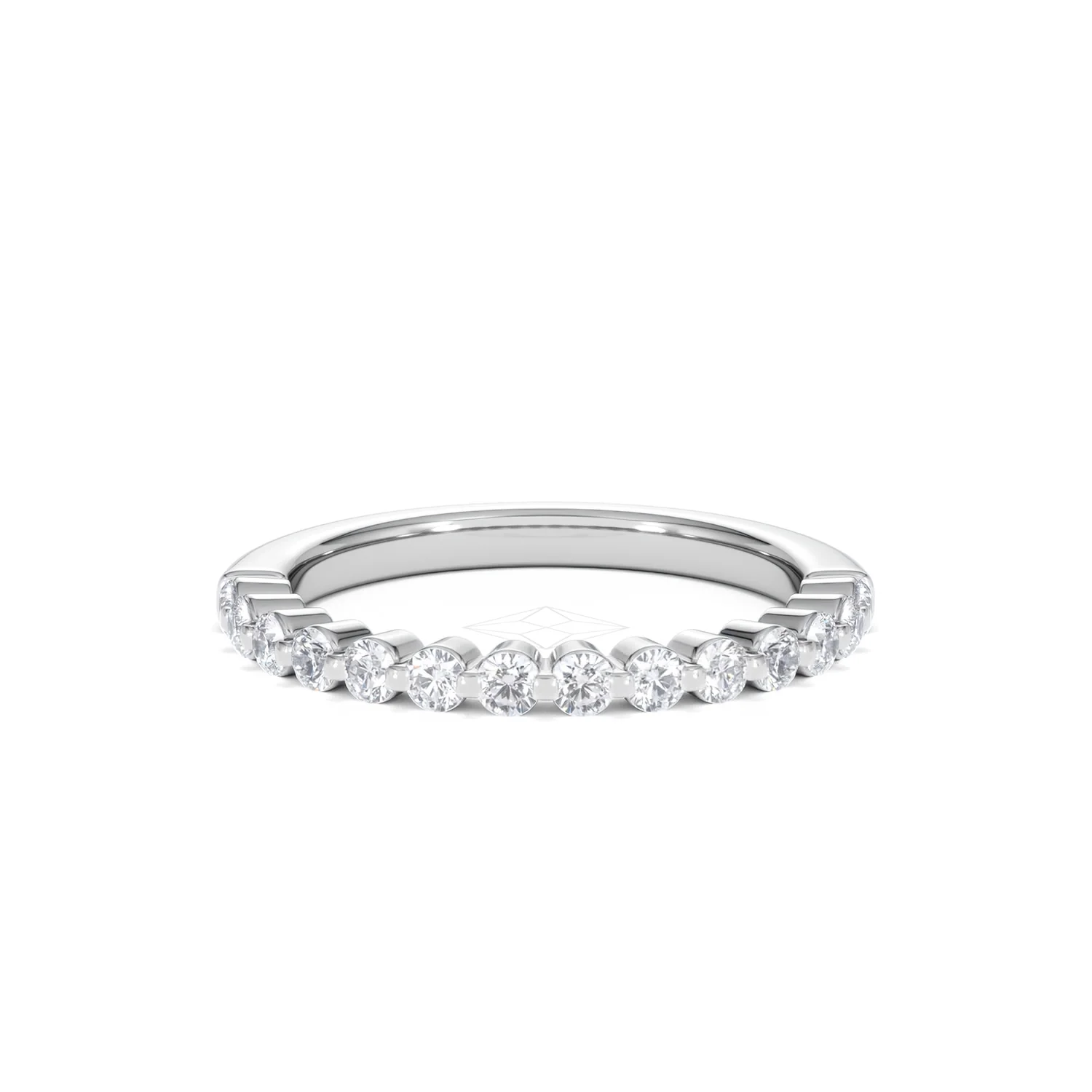 Solstice 0.35ct Lab Diamond Half Eternity Ring F/VS in 9k White Gold - Image 10