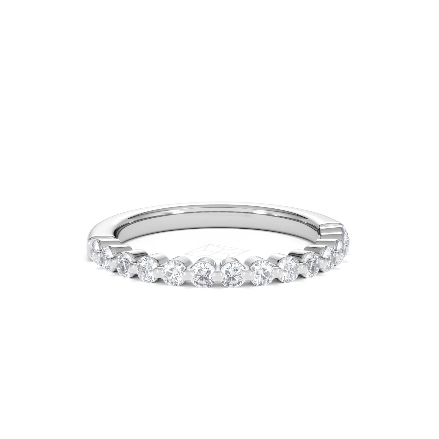 Solstice 0.35ct Lab Diamond Half Eternity Ring F/VS in 9k White Gold - Image 13