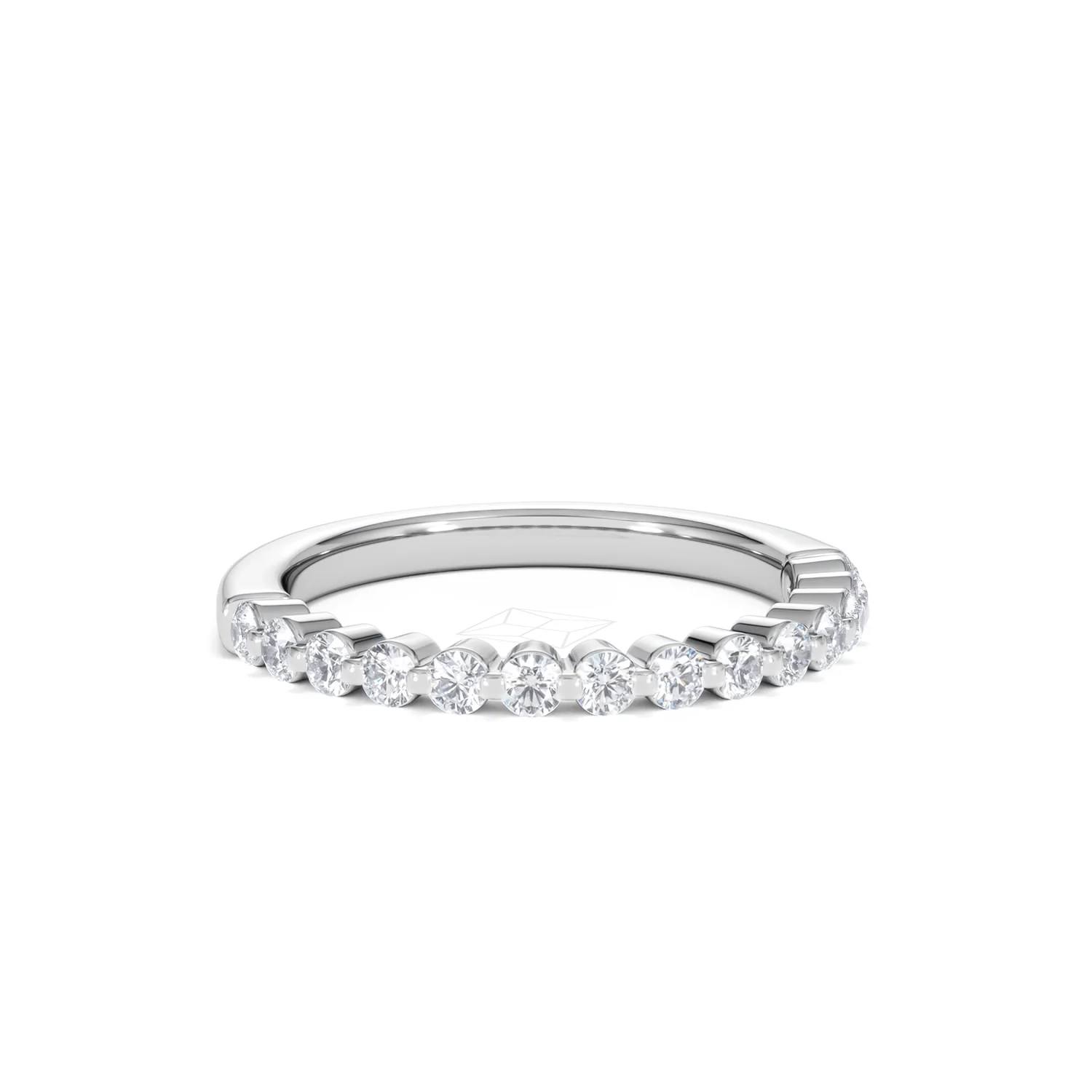 Solstice 0.35ct Lab Diamond Half Eternity Ring F/VS in 9k White Gold - Image 14