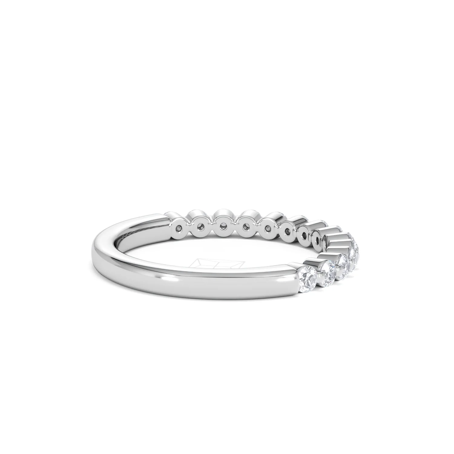 Solstice 0.35ct Lab Diamond Half Eternity Ring F/VS in 9k White Gold - Image 37