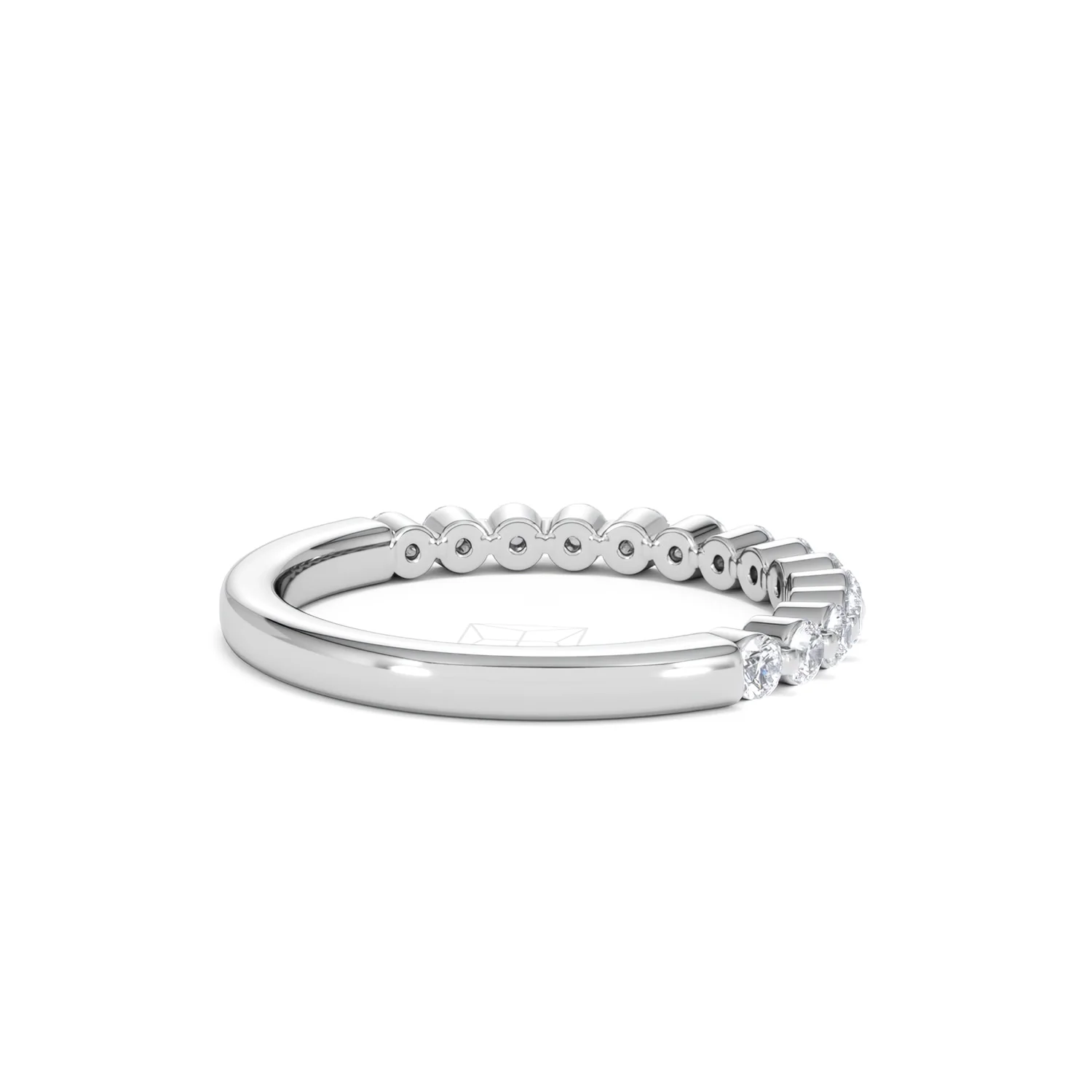 Solstice 0.35ct Lab Diamond Half Eternity Ring F/VS in 9k White Gold - Image 38