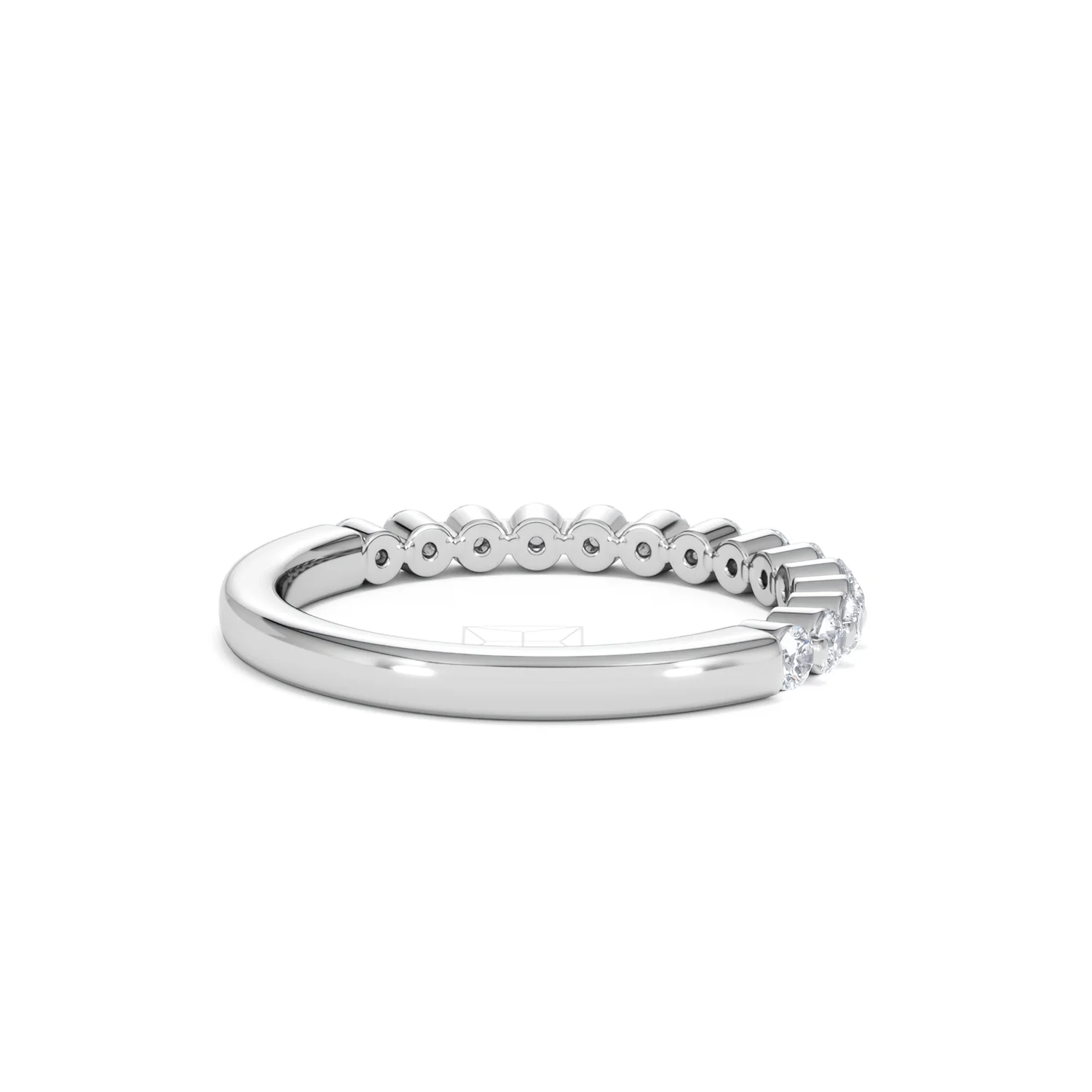 Solstice 0.35ct Lab Diamond Half Eternity Ring F/VS in 9k White Gold - Image 40