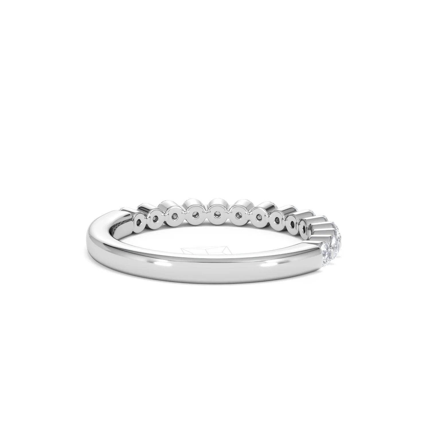 Solstice 0.35ct Lab Diamond Half Eternity Ring F/VS in 9k White Gold - Image 42