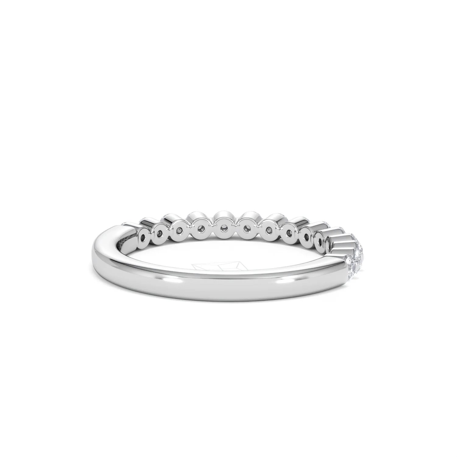 Solstice 0.35ct Lab Diamond Half Eternity Ring F/VS in 9k White Gold - Image 43