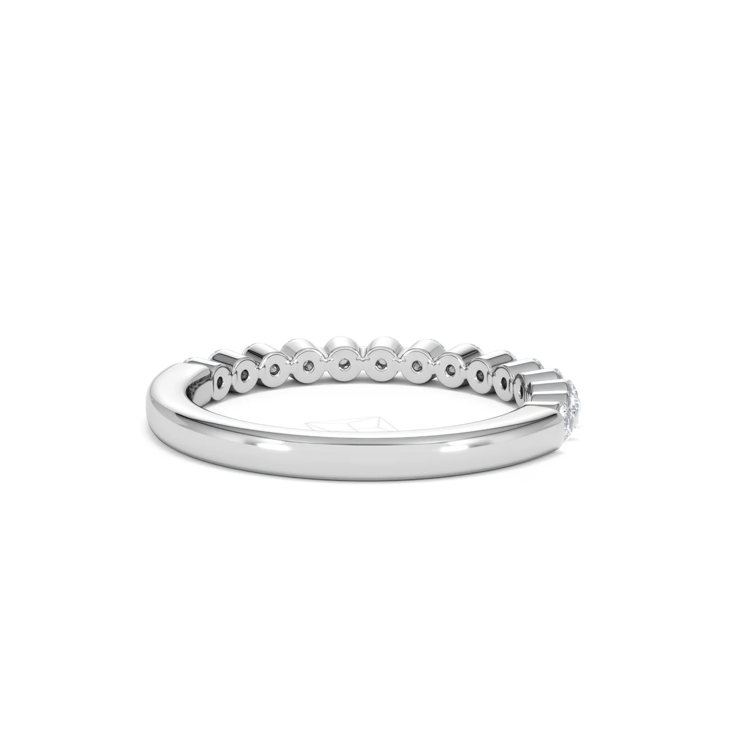 Solstice 0.35ct Lab Diamond Half Eternity Ring F/VS in 9k White Gold - Image 44