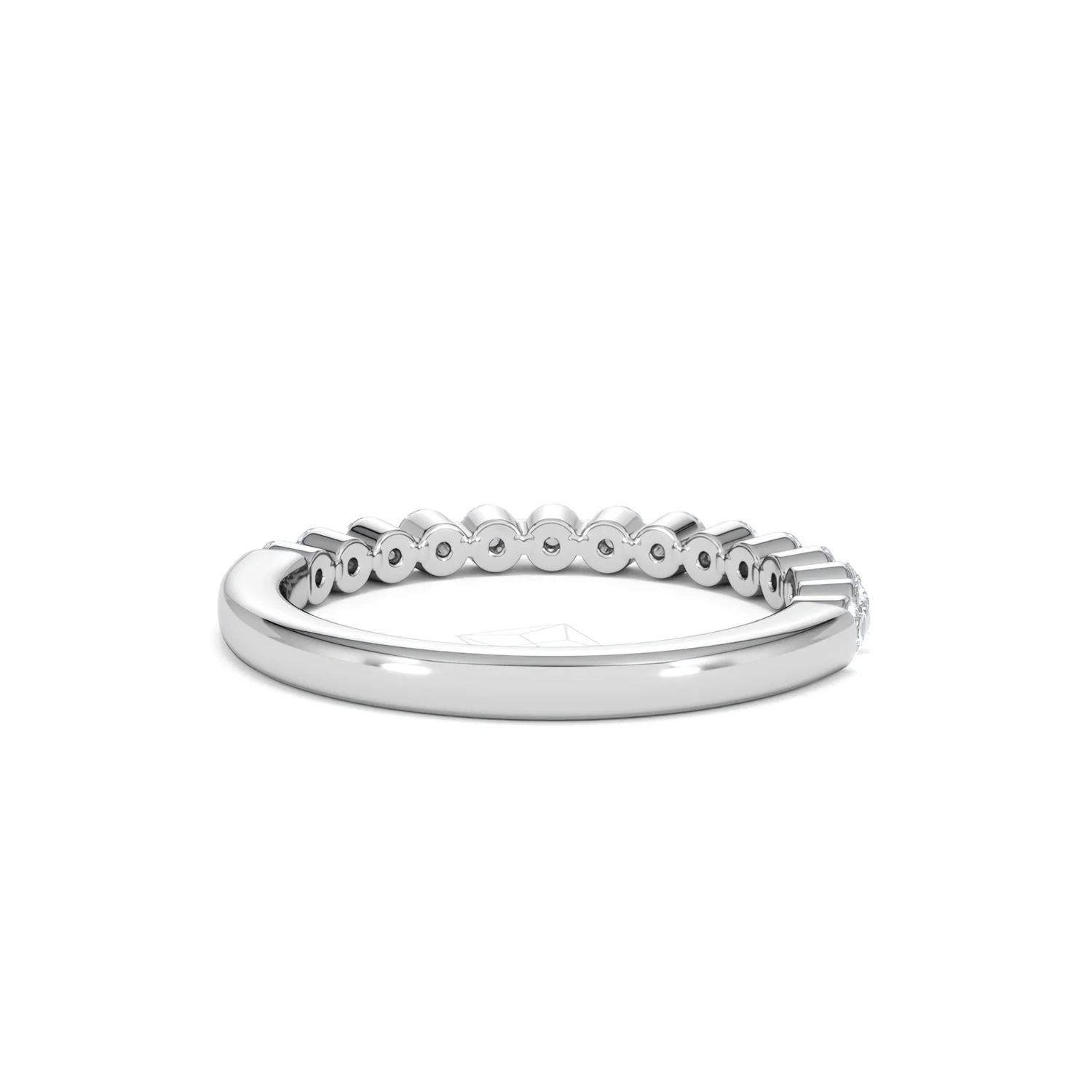 Solstice 0.35ct Lab Diamond Half Eternity Ring F/VS in 9k White Gold - Image 45