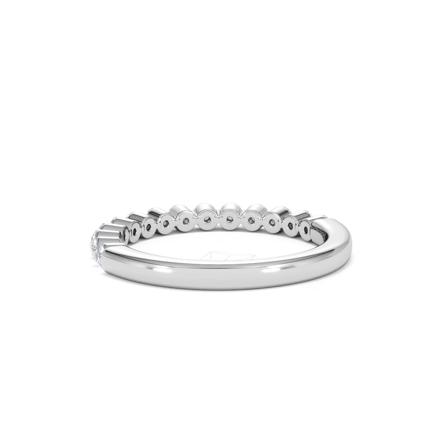 Solstice 0.35ct Lab Diamond Half Eternity Ring F/VS in 9k White Gold - Image 56