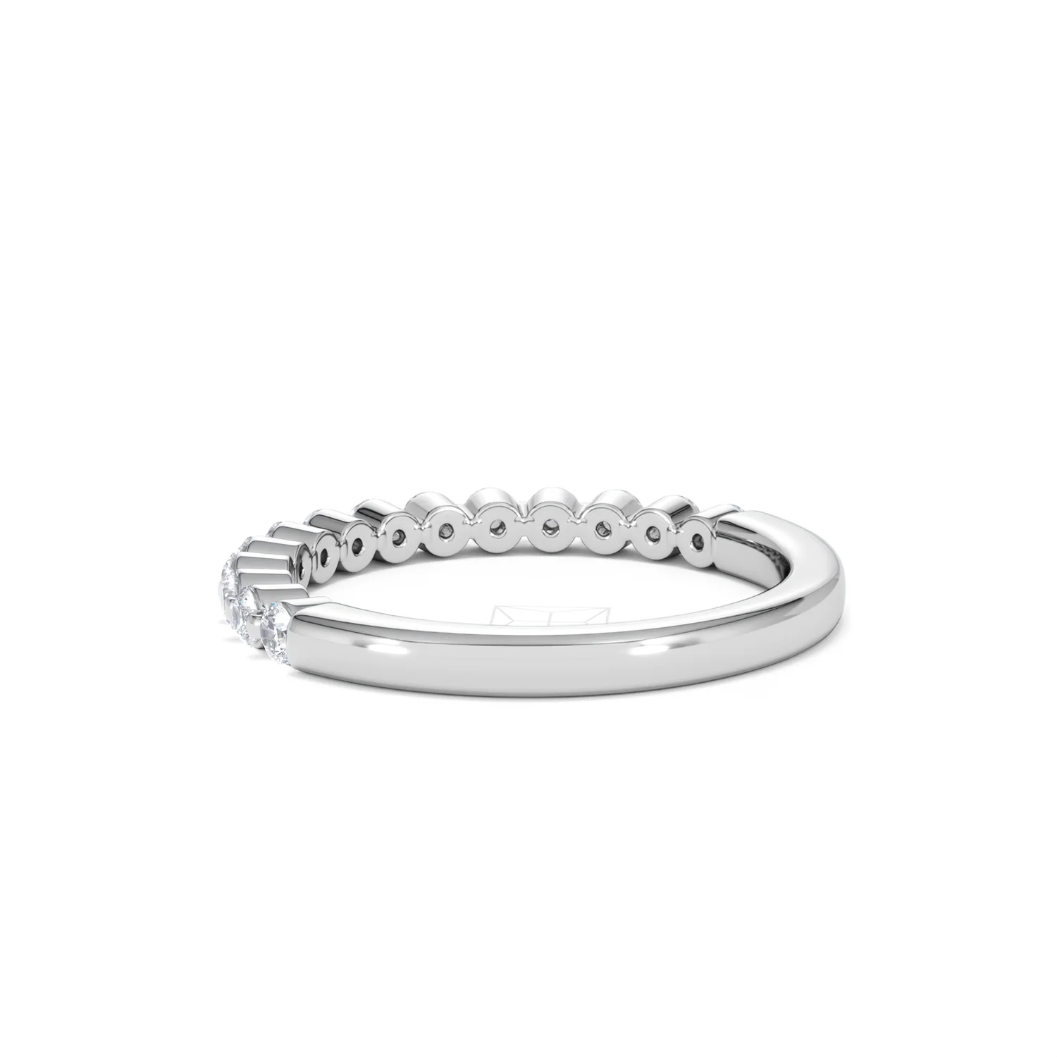 Solstice 0.35ct Lab Diamond Half Eternity Ring F/VS in 9k White Gold - Image 59