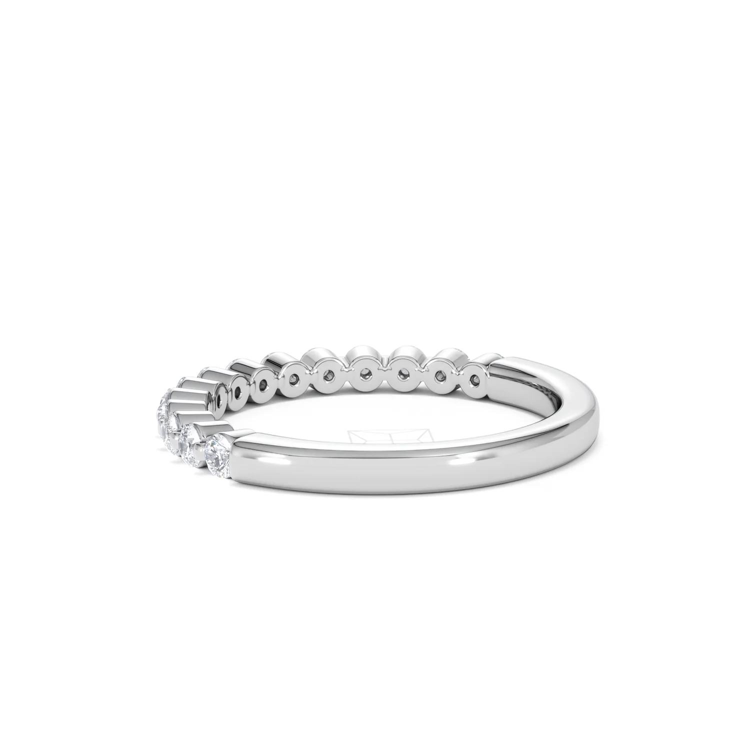 Solstice 0.35ct Lab Diamond Half Eternity Ring F/VS in 9k White Gold - Image 61